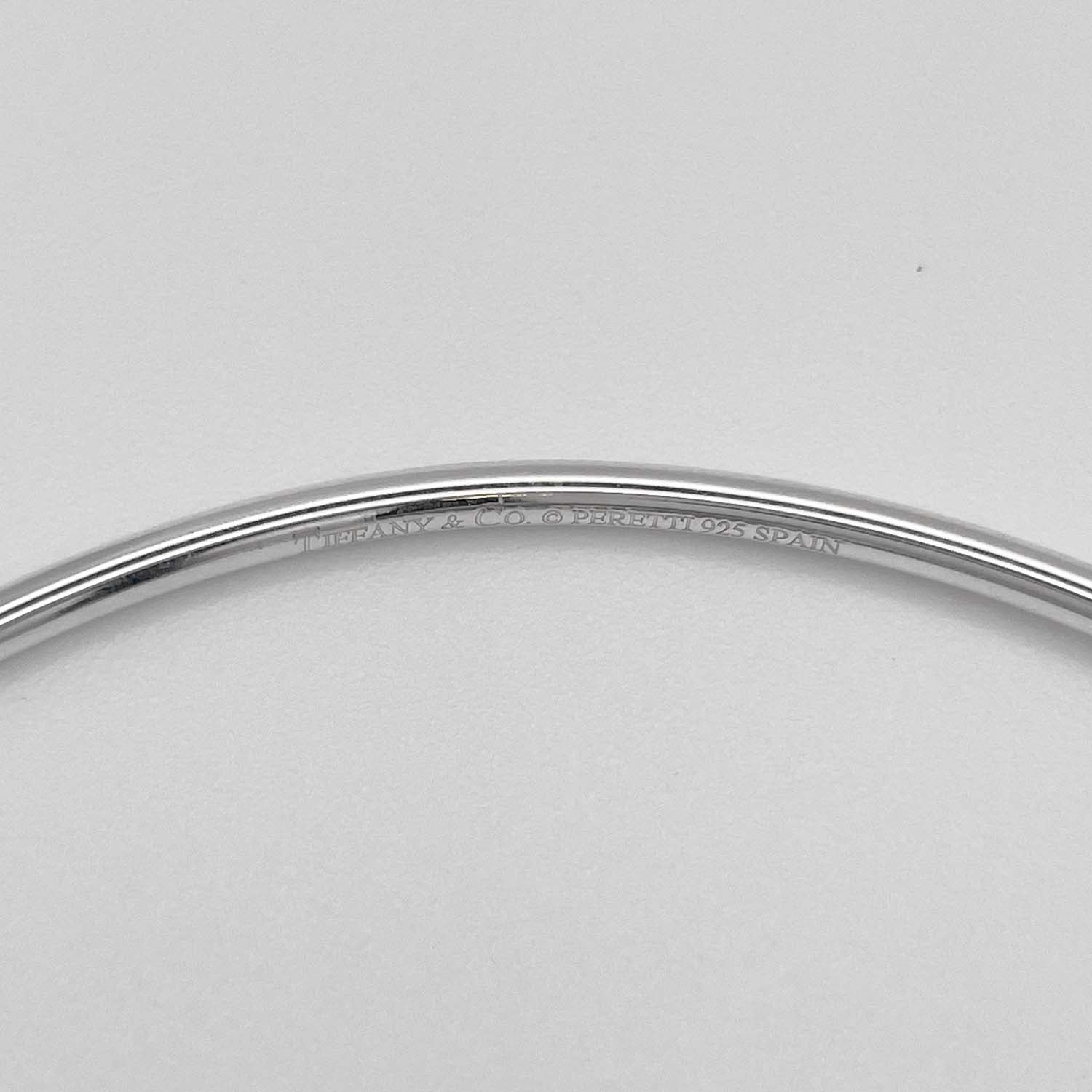 Tiffany&Co. ティファニー オープンハート バングル ブレスレット SV925 新品仕上済