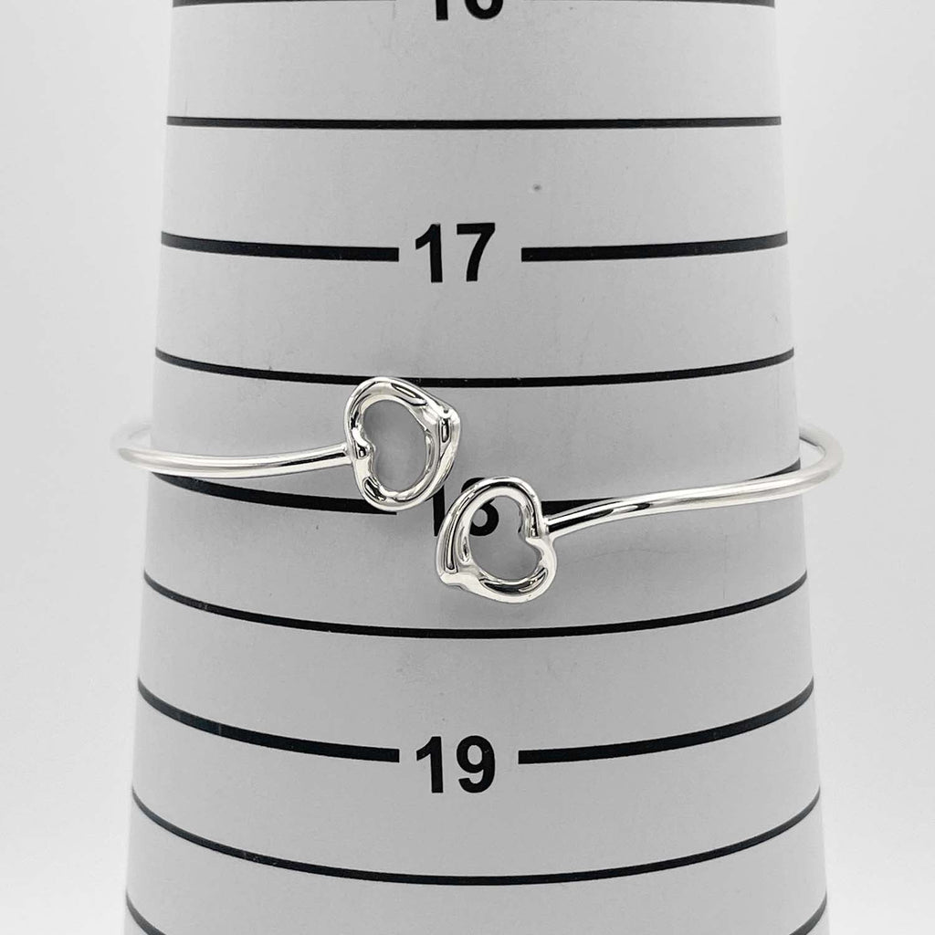 Tiffany&Co. ティファニー オープンハート バングル ブレスレット SV925 新品仕上済