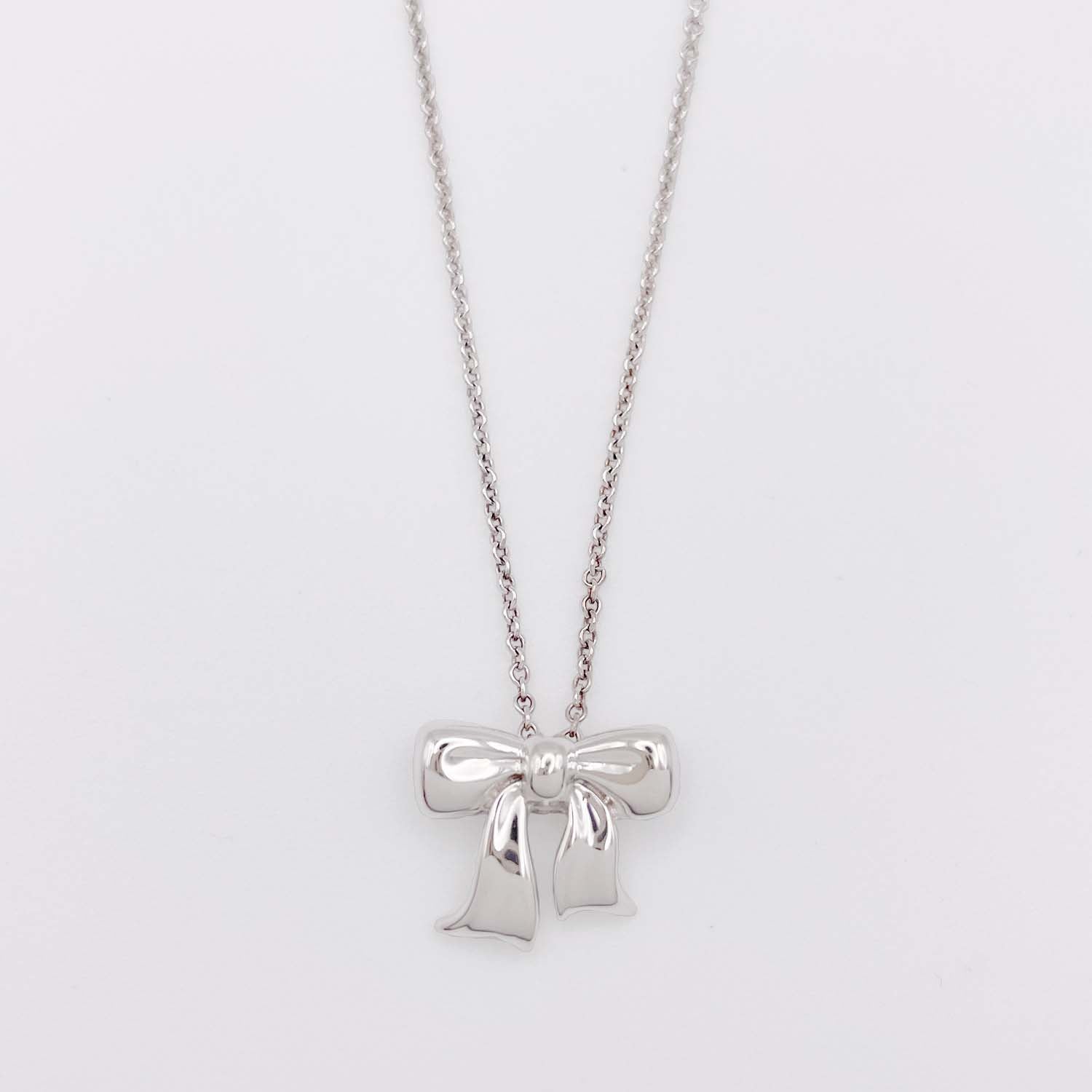 Tiffany&Co. ティファニー リボン ネックレス SV925 新品仕上済