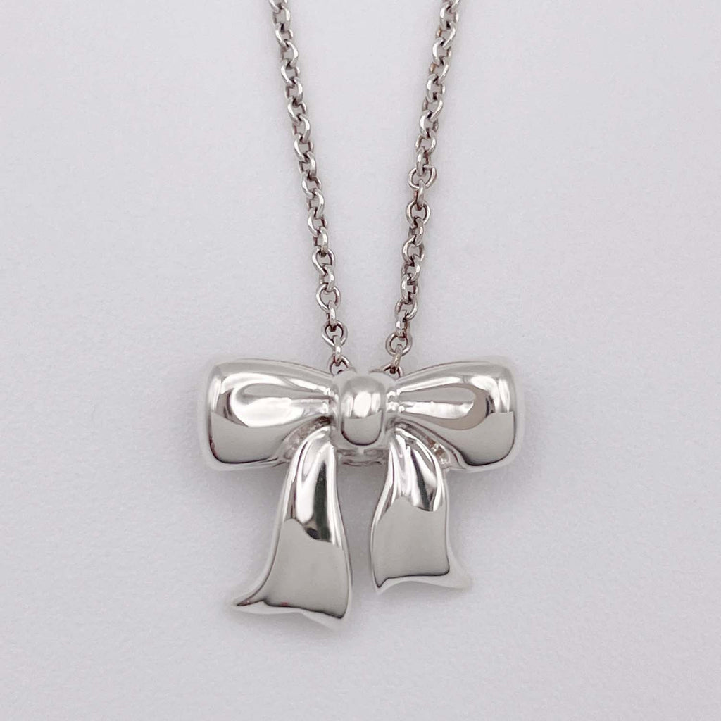 Tiffany&Co. ティファニー リボン ネックレス SV925 新品仕上済