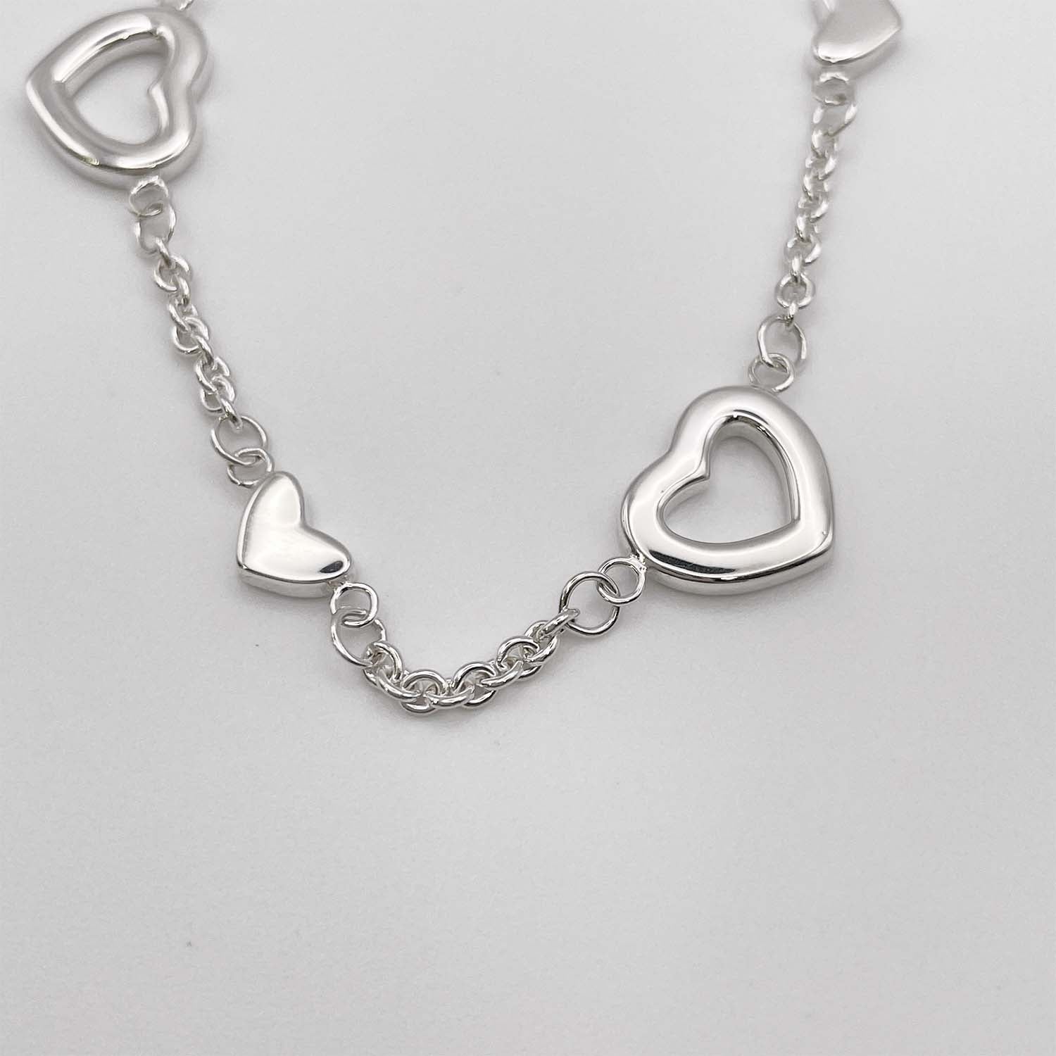 Tiffany&Co. ティファニー ハートリンク ブレスレット SV925 新品仕上済