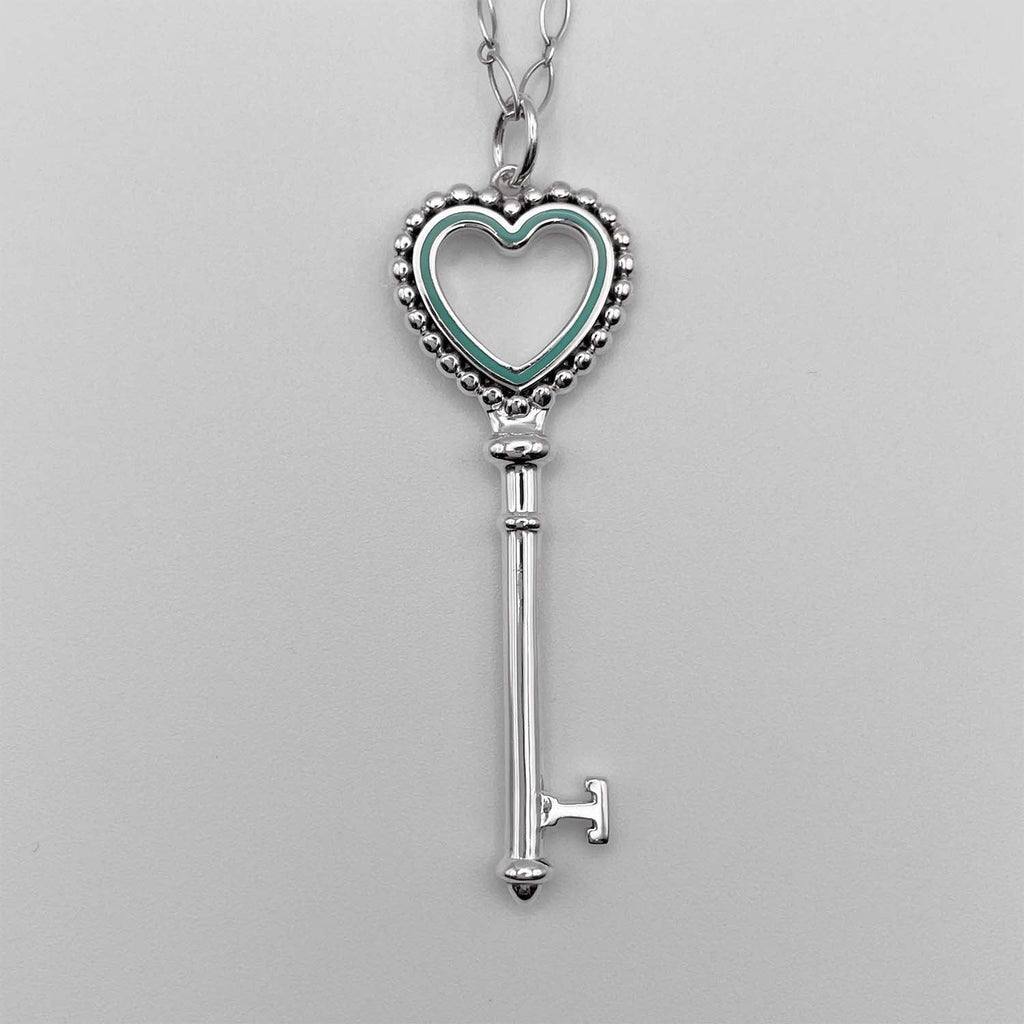 Tiffany&Co. ティファニー ビーズハートキー ネックレス ペンダントSV925 新品仕上済