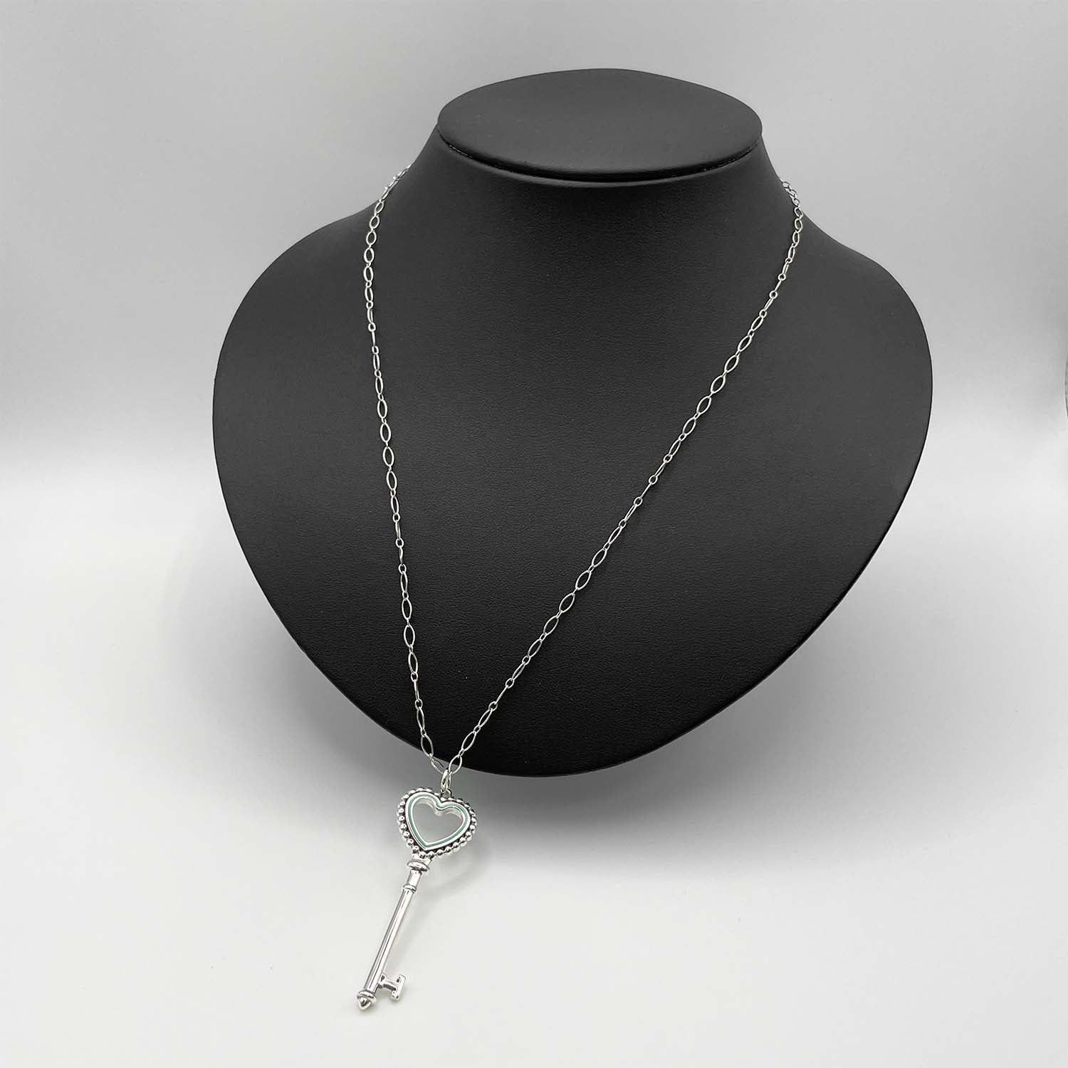 Tiffany&Co. ティファニー ビーズハートキー ネックレス ペンダントSV925 新品仕上済
