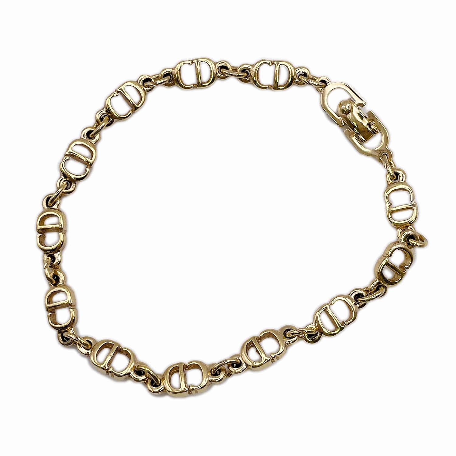 Dior ディオール CDチェーン 17cm ブレスレット ゴールド