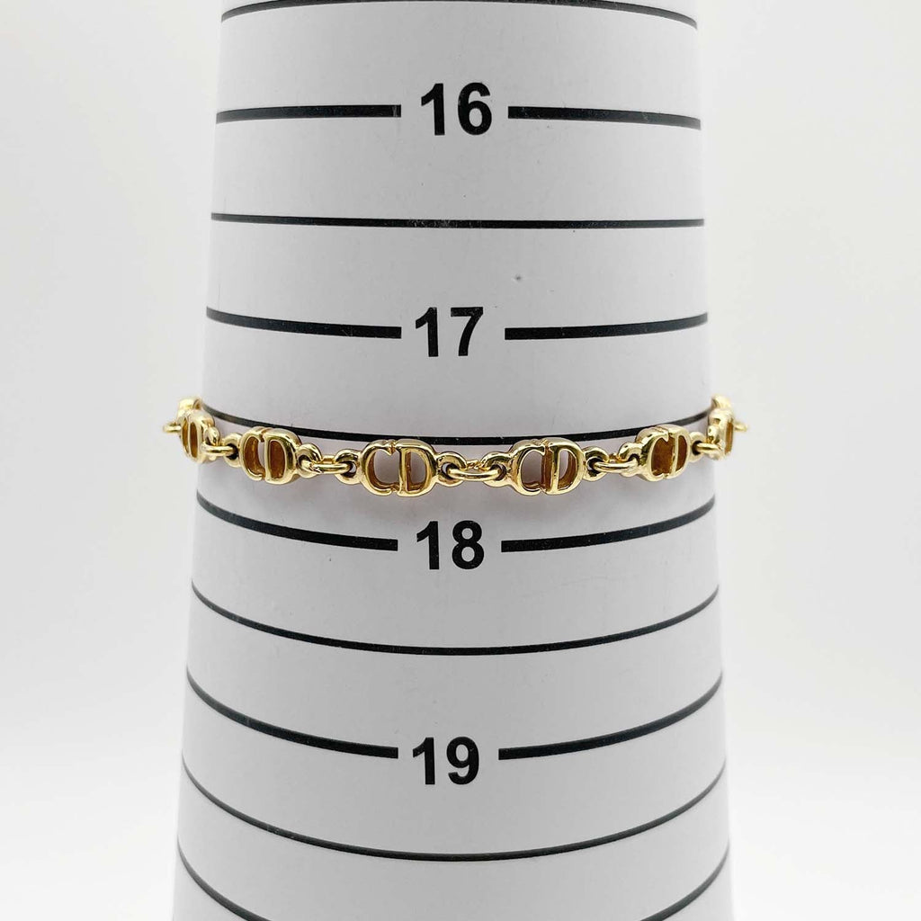 Dior ディオール CDチェーン 17cm ブレスレット ゴールド