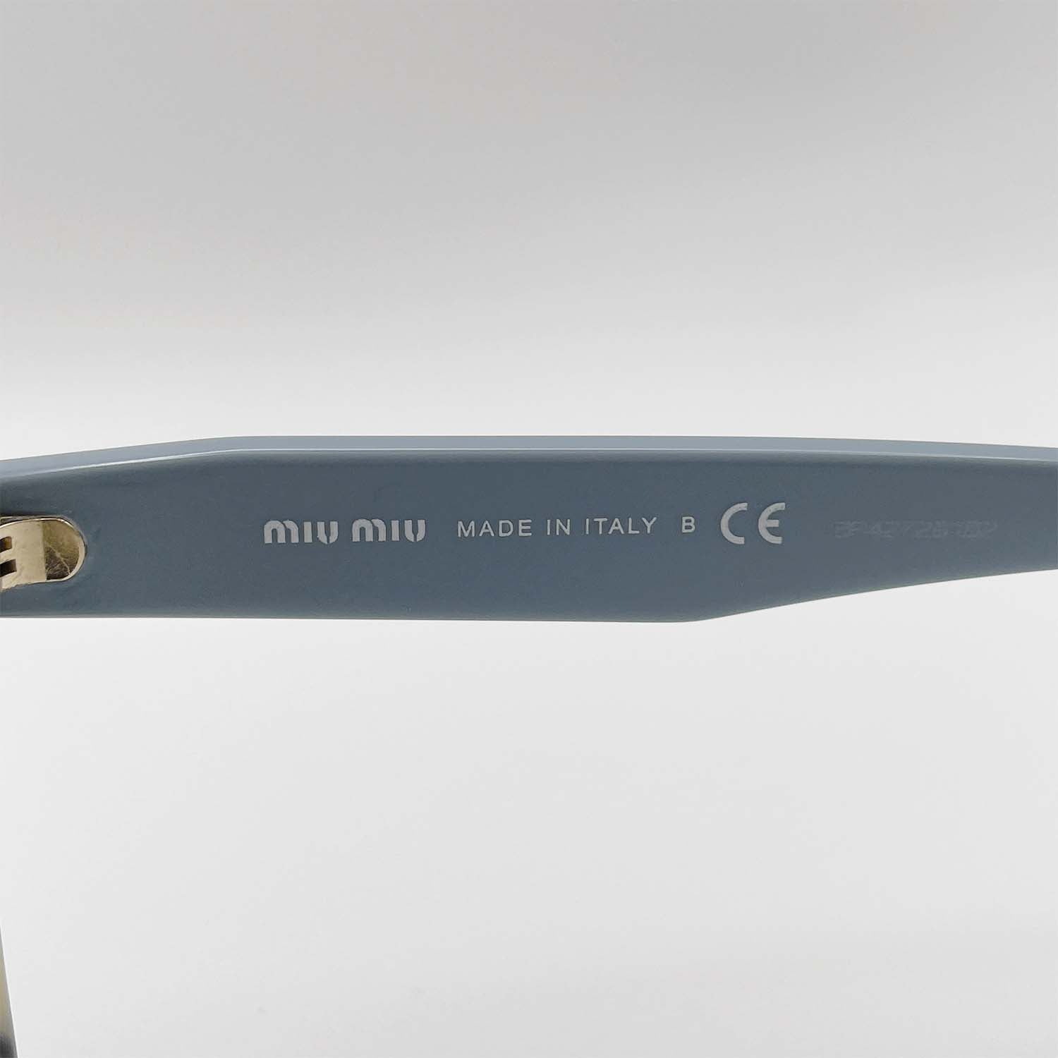miu miu ミュウミュウ メガネ 眼鏡 VMU04S キャットアイ ブルー
