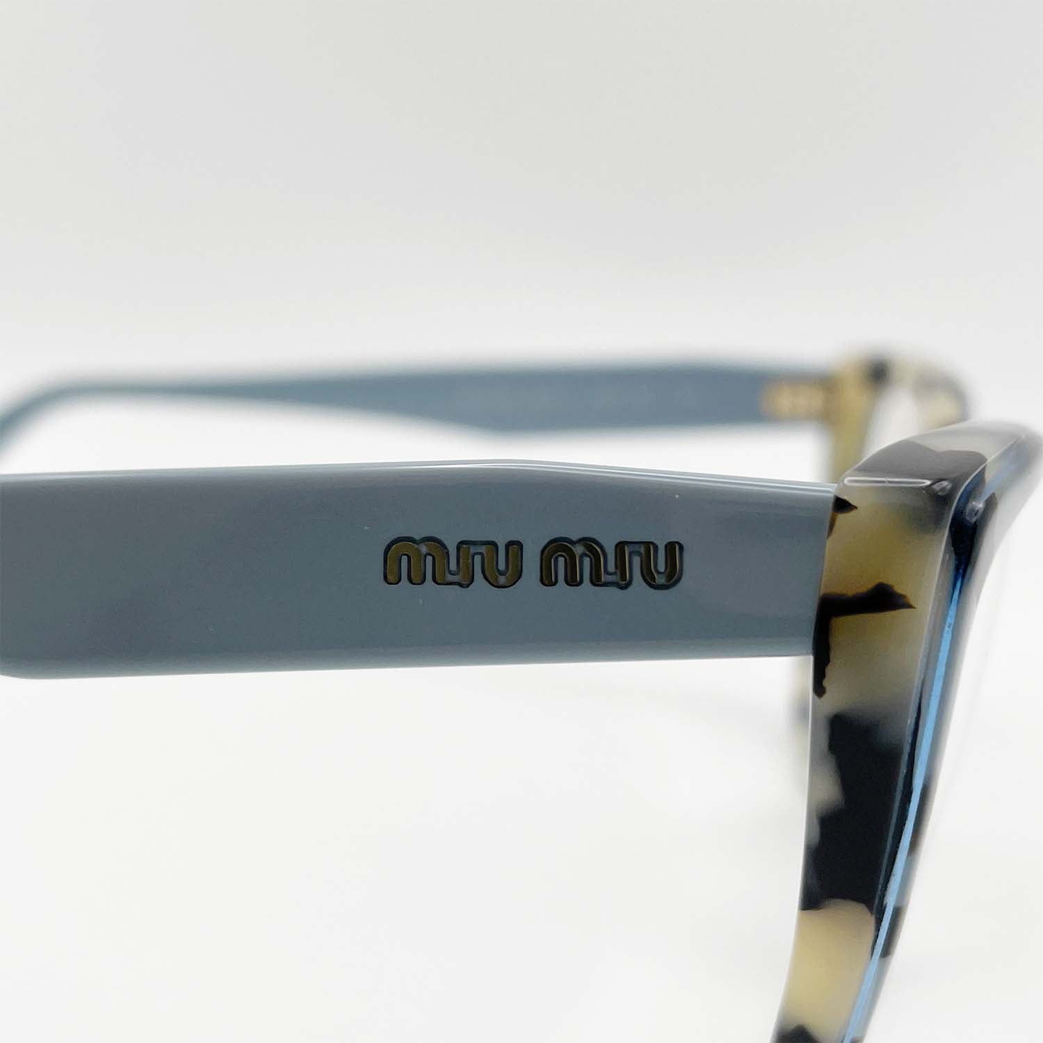 miu miu ミュウミュウ メガネ 眼鏡 VMU04S キャットアイ ブルー