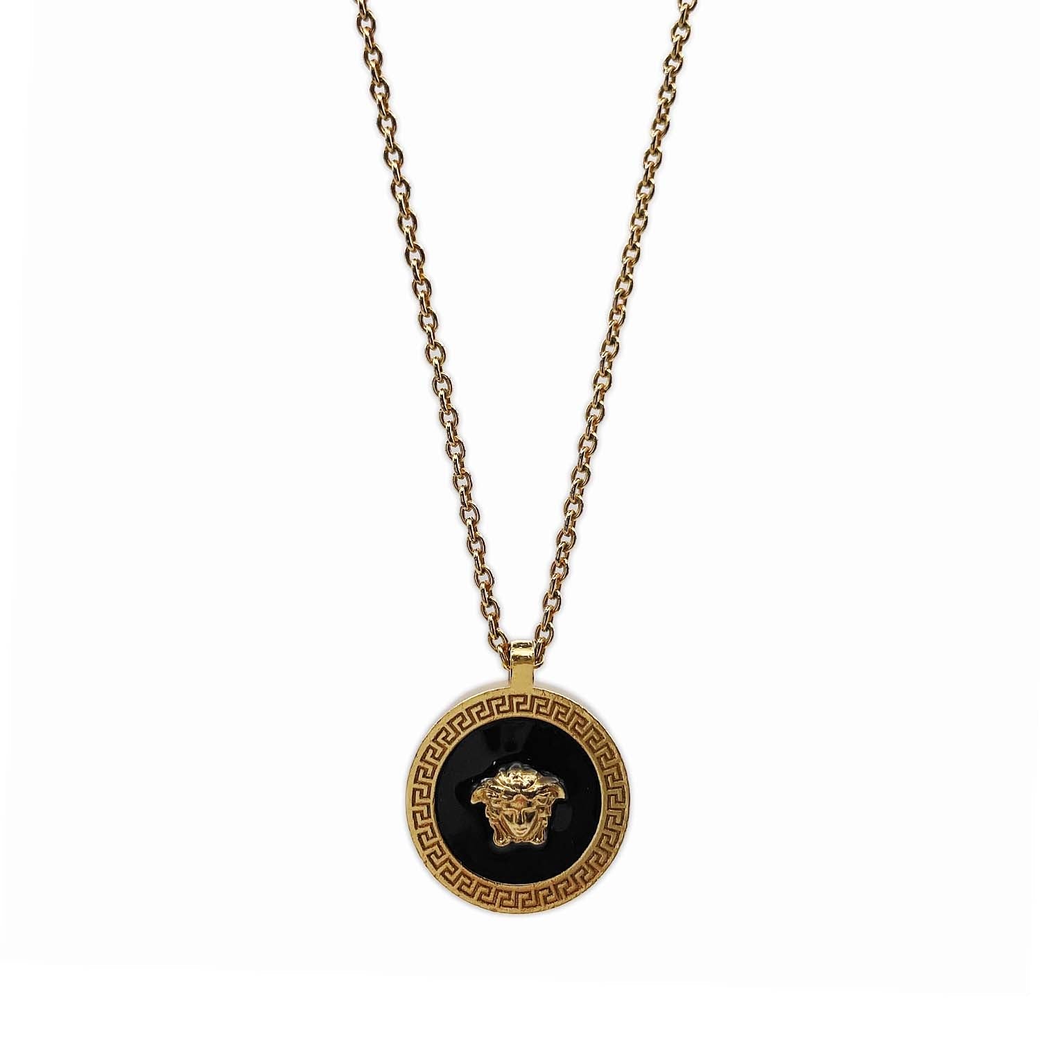 VERSACE ヴェルサーチェ メドゥーサ ネックレス ペンダント グレカ