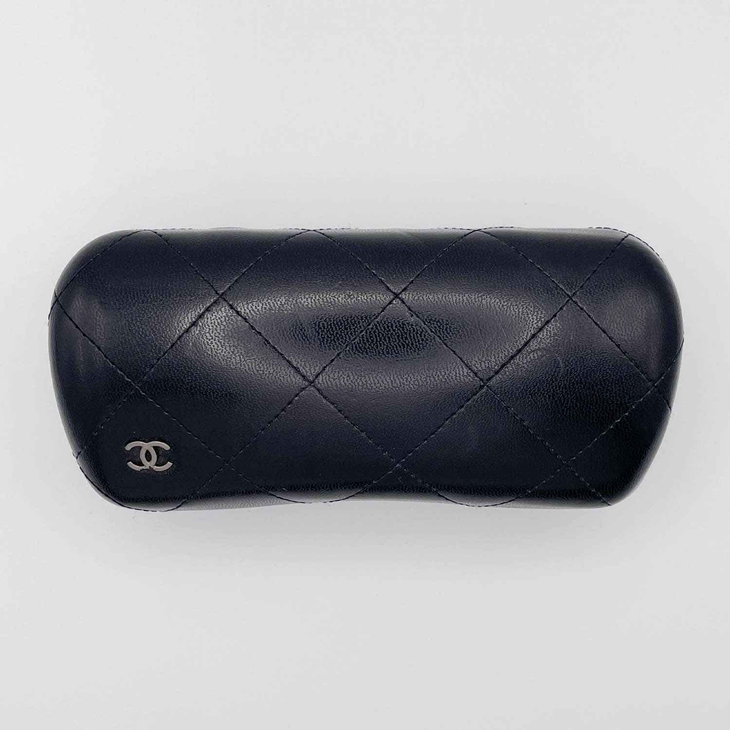 CHANEL シャネル サングラス チェーン 5304 オーバーサイズ ブルー アイウェア