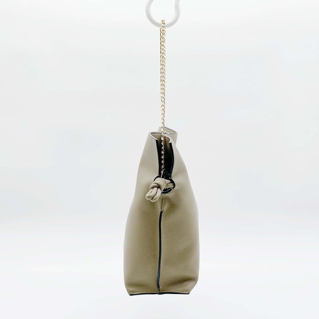 LOEWE ロエベ フラメンコクラッチ 巾着バッグ 社外ストラップ付 ベージュ