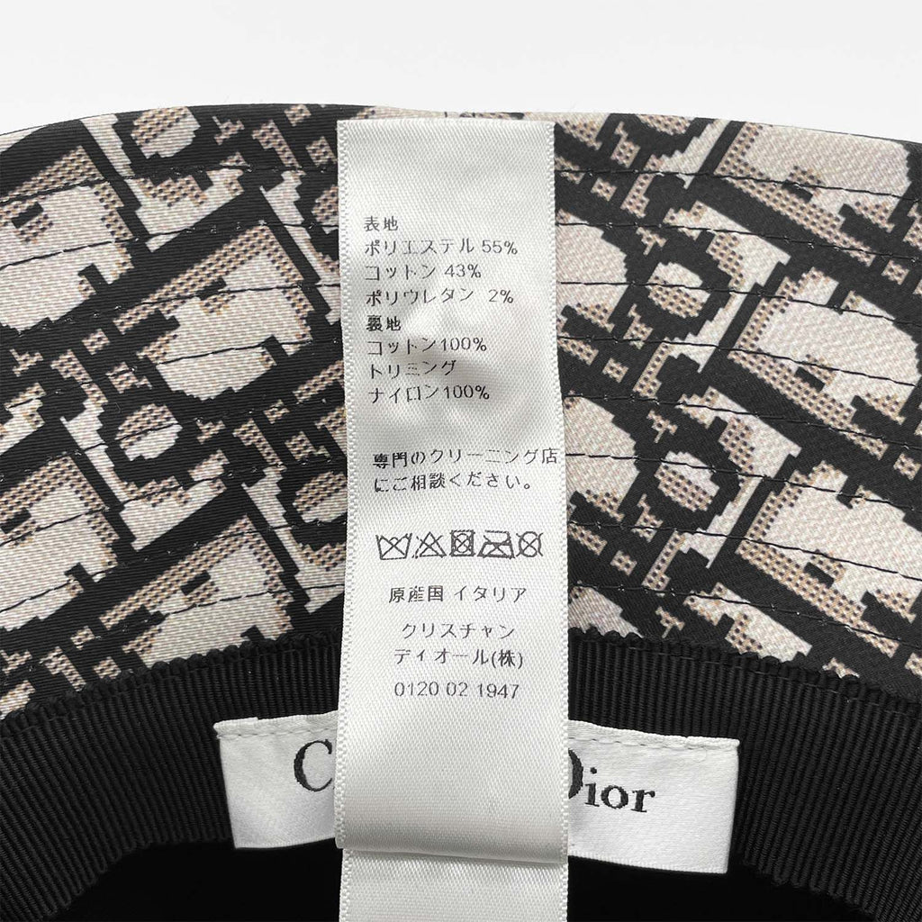 Dior ディオール TEDDY-D ボブハット ベール付き チェック×トロッター 帽子