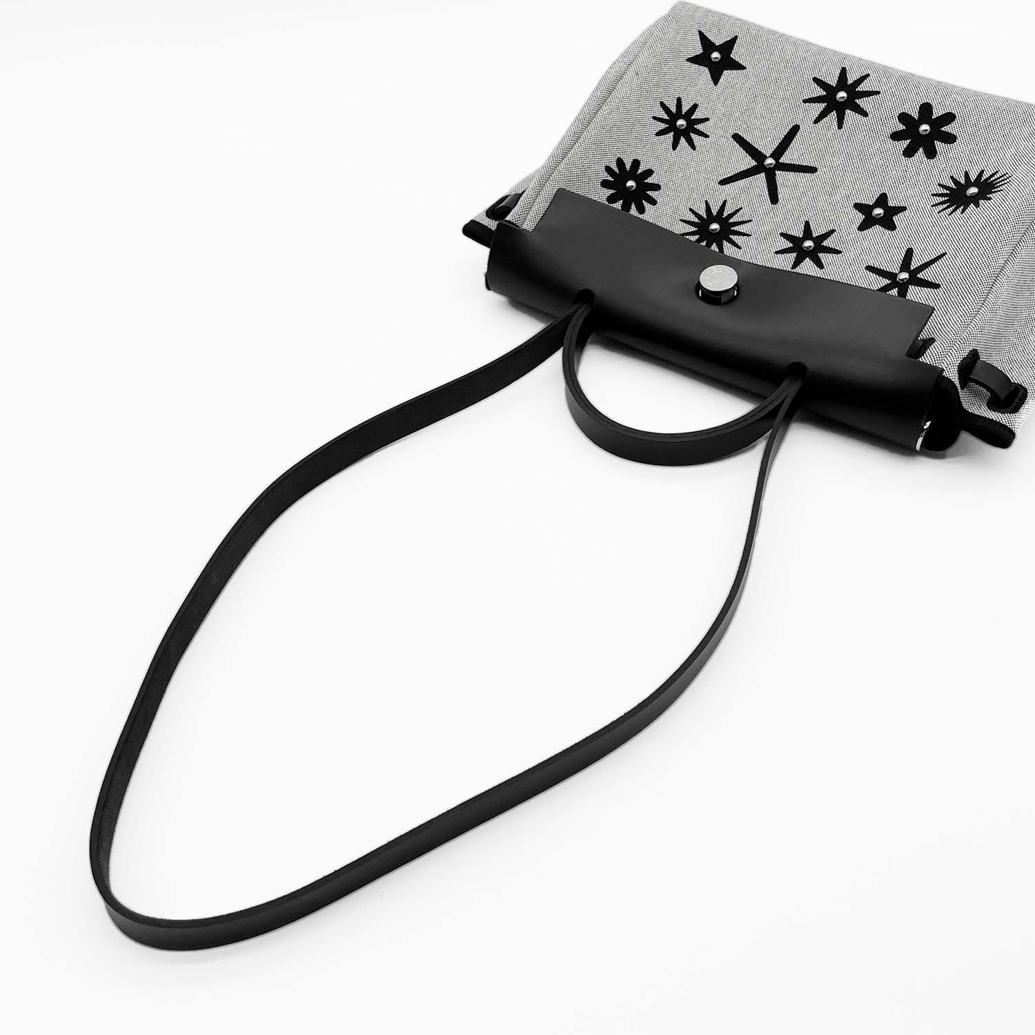 HERMES エルメス エールバッグジップPM 2WAYバッグ ブラックSV金具 W刻印 内縫い