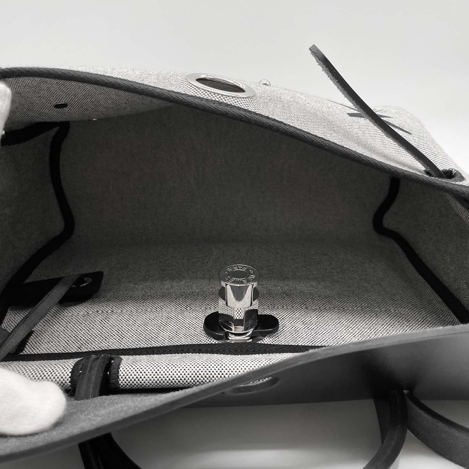 HERMES エルメス エールバッグジップPM 2WAYバッグ ブラックSV金具 W刻印 内縫い