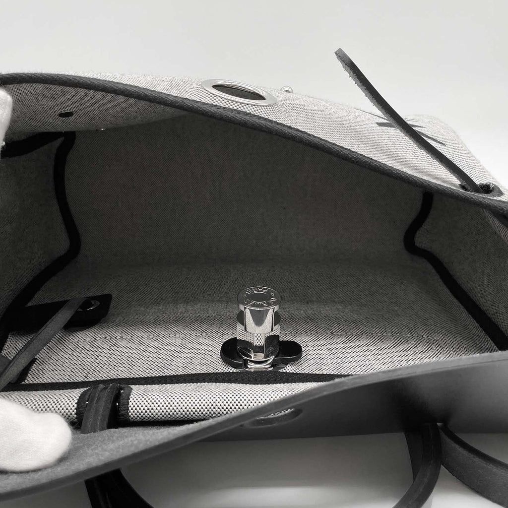 HERMES エルメス エールバッグジップPM 2WAYバッグ ブラックSV金具 W刻印 内縫い