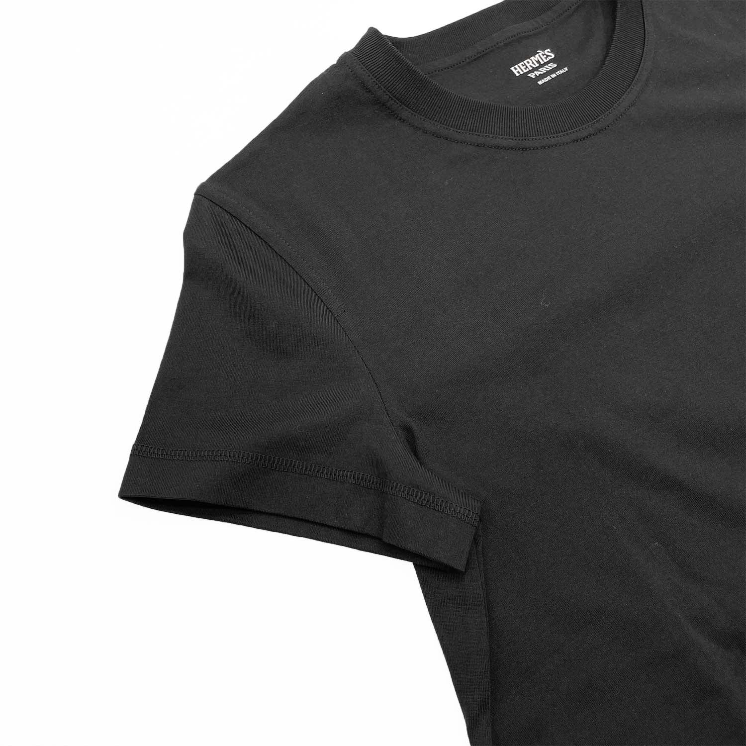 HERMES エルメス サイズ36 ワンピース Hロゴ刺繍ポケット ロング丈Tシャツ タグ付き新品