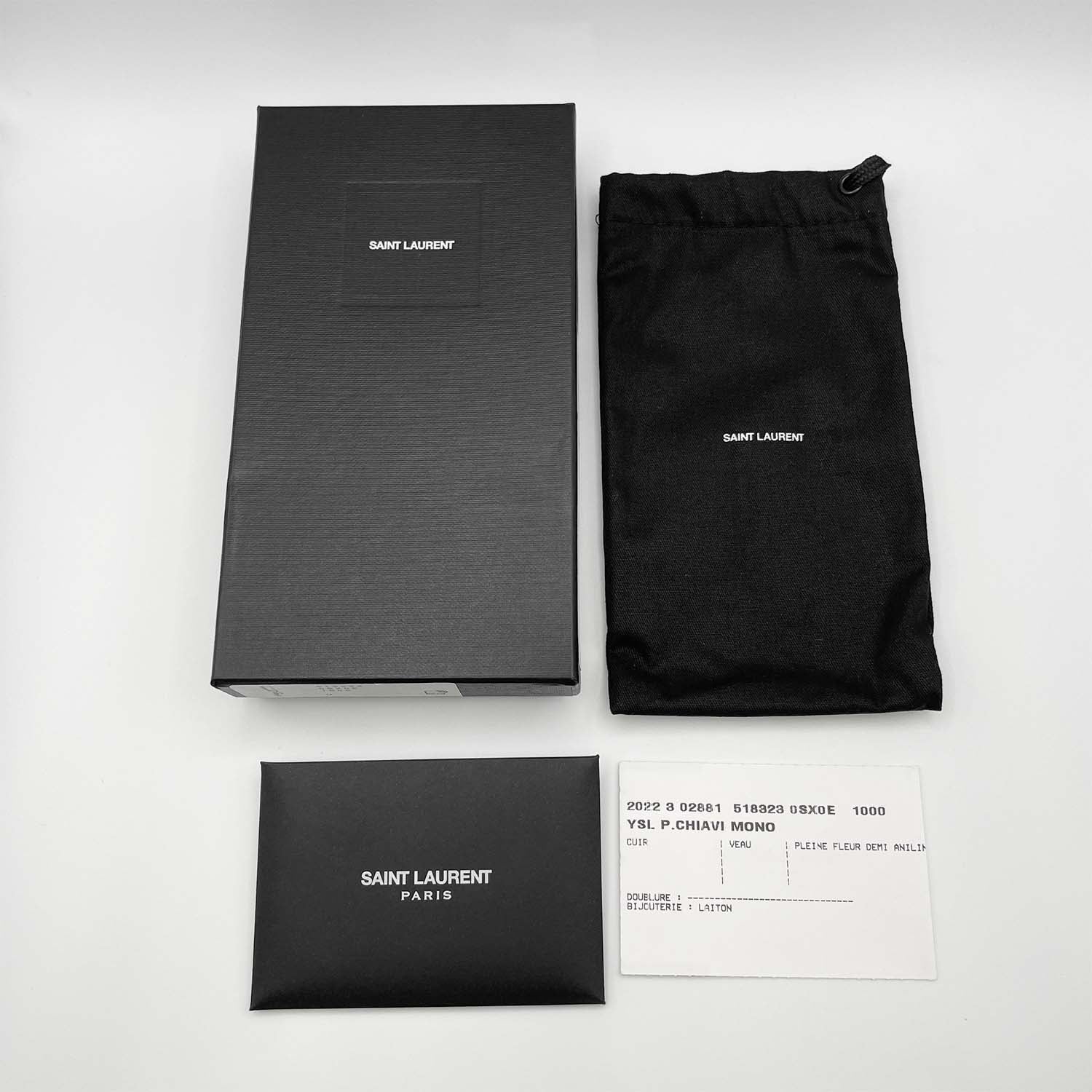 SAINT LAURENT PARIS サンローラン ベルトループホルダー カサンドラ キーホルダー YSL