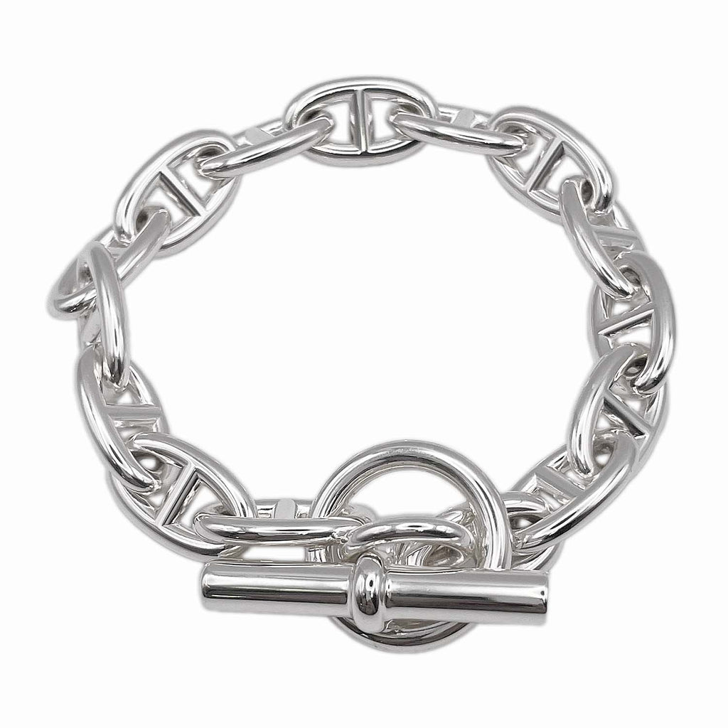 HERMES エルメス ブレスレット 内径20cm シェーヌダンクルGM 13コマ SV925 78.8g