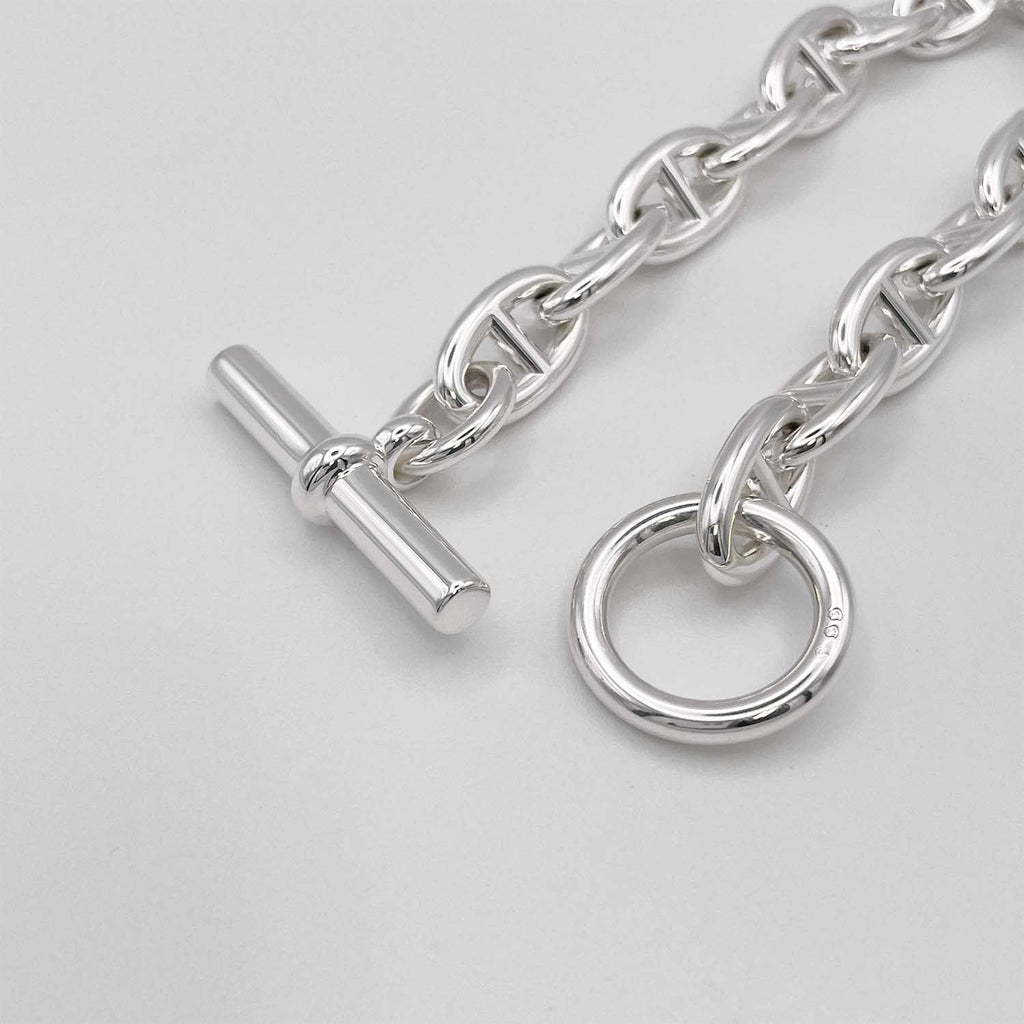 HERMES エルメス ブレスレット 内径20cm シェーヌダンクルGM 13コマ SV925 78.8g