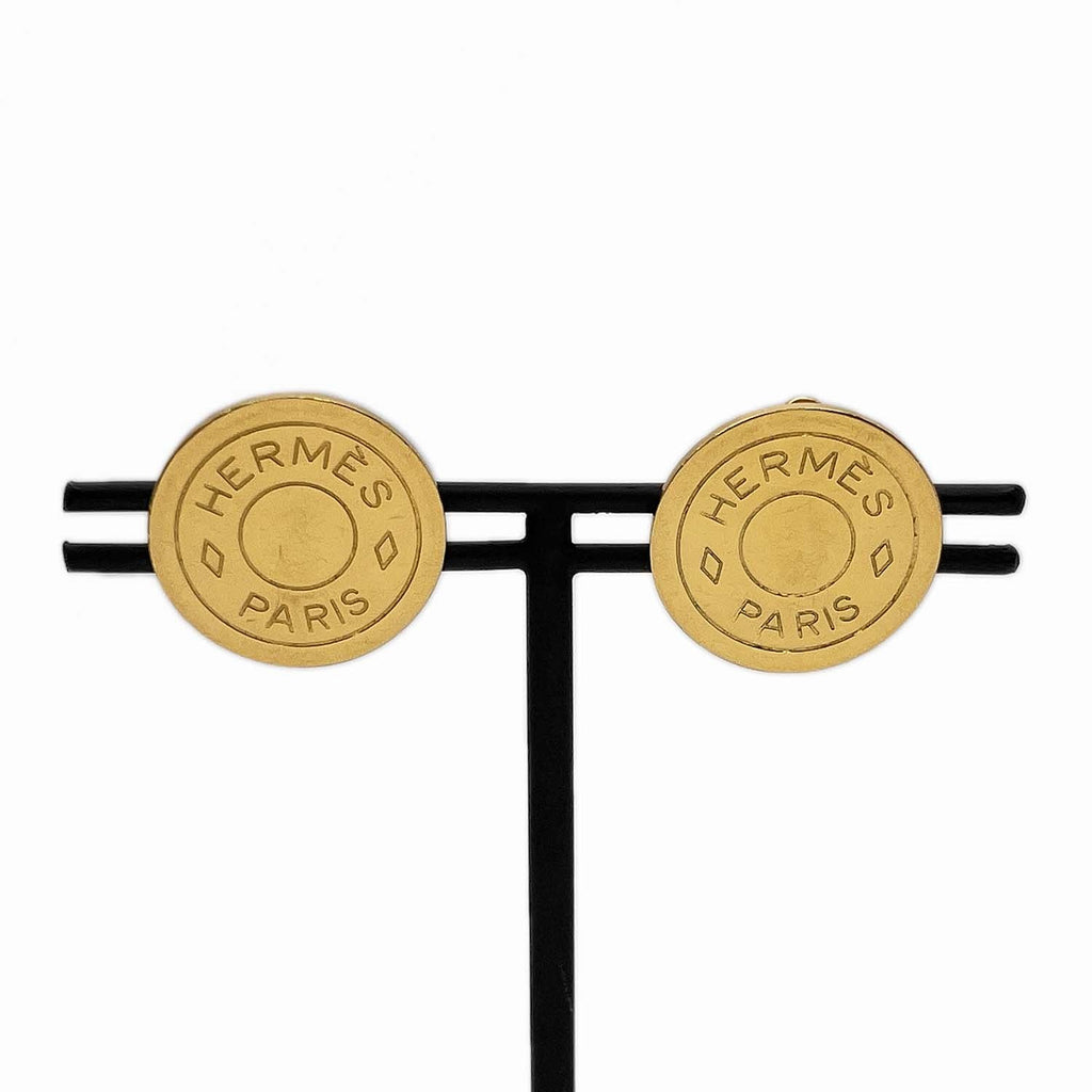 HERMES エルメス イヤリング セリエ クルードセル ゴールド