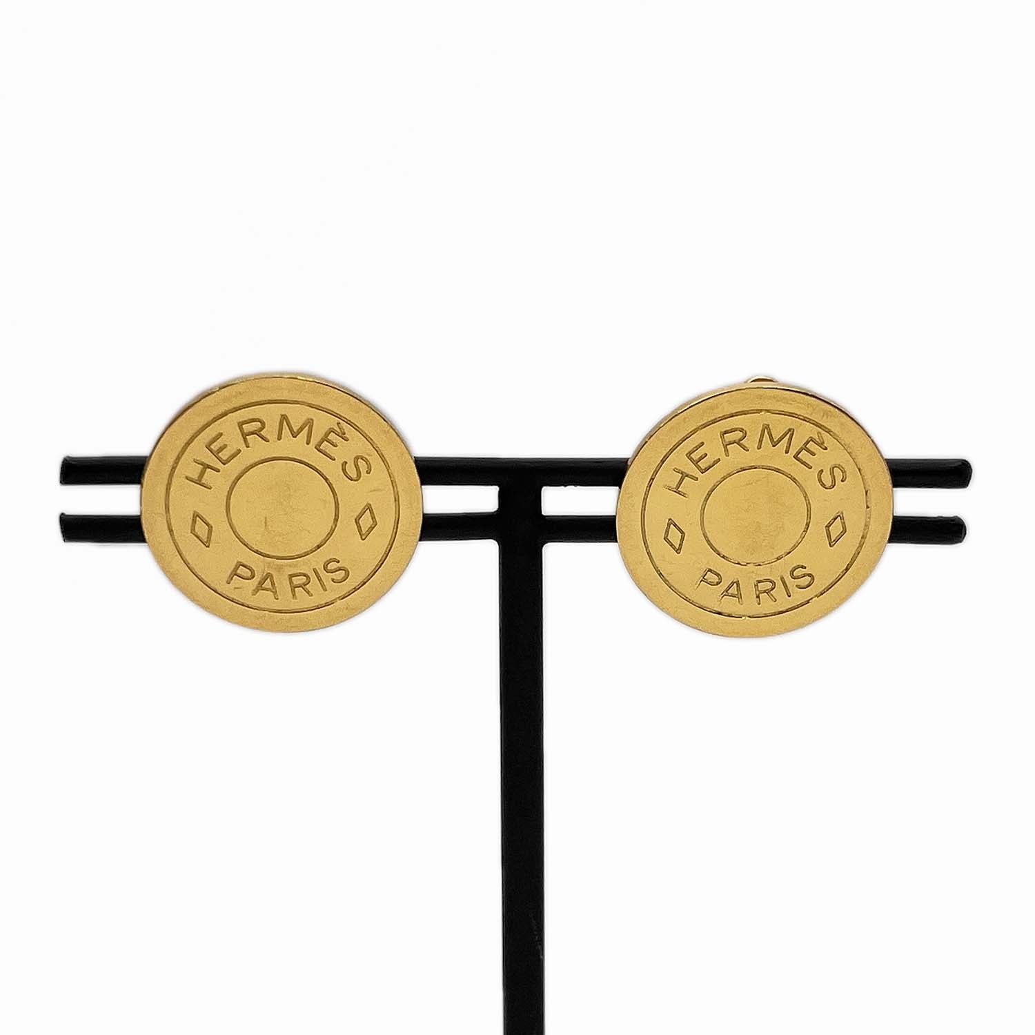 HERMES エルメス イヤリング セリエ クルードセル ゴールド