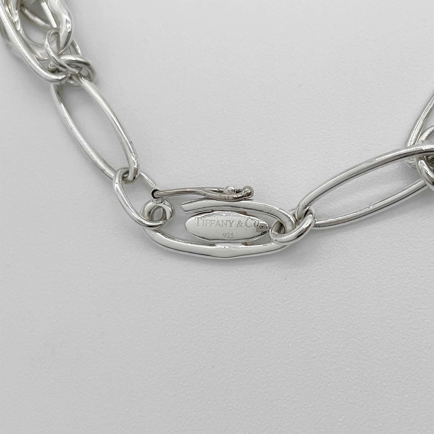 Tiffany&Co. ティファニー ブレスレット 5チャーム リンクチェーン SV925 新品仕上済