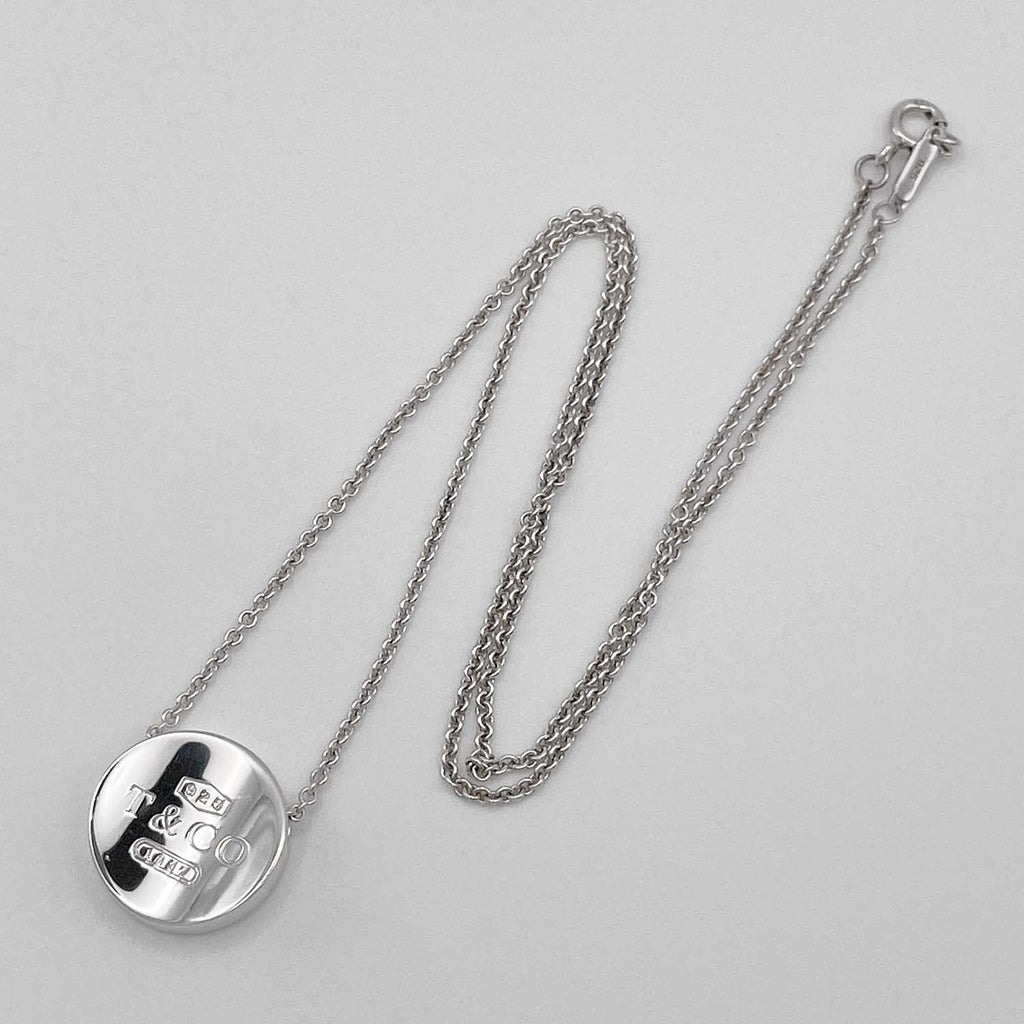 Tiffany&Co. ティファニー 1837 コンケーブ ネックレス SV925 ロゴプレート 新品仕上済