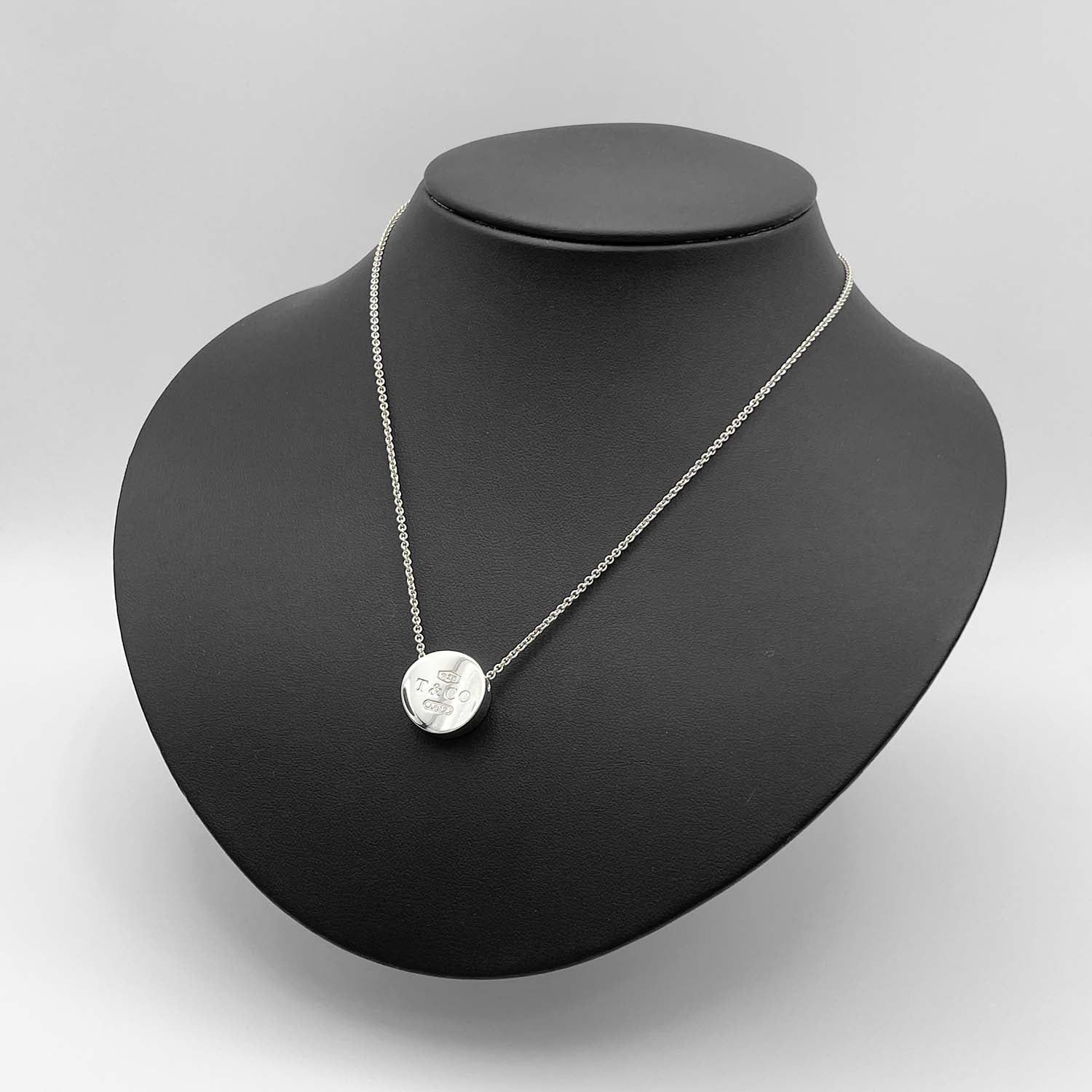 Tiffany&Co. ティファニー 1837 コンケーブ ネックレス SV925 ロゴプレート 新品仕上済