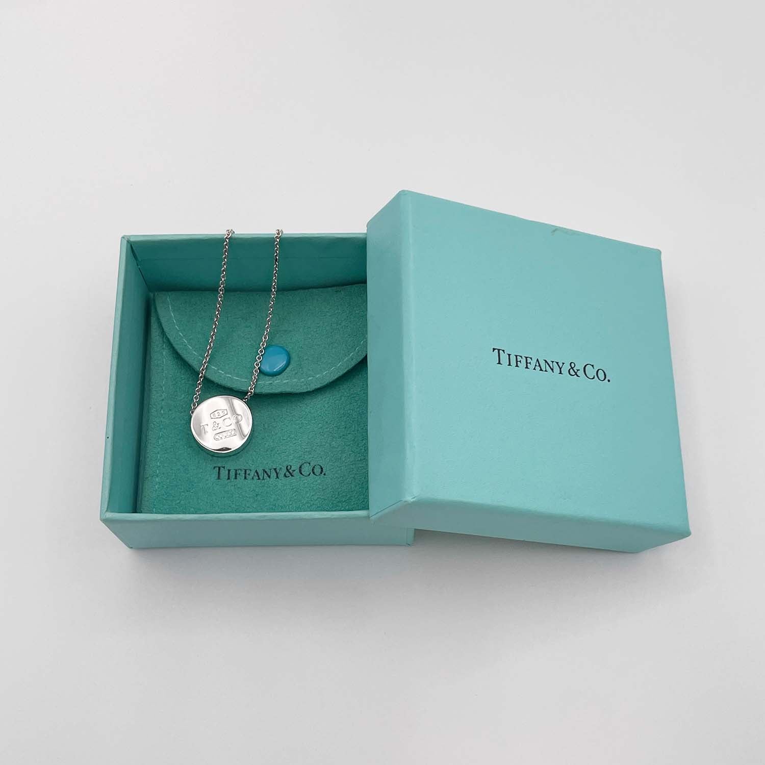 Tiffany&Co. ティファニー 1837 コンケーブ ネックレス SV925 ロゴプレート 新品仕上済