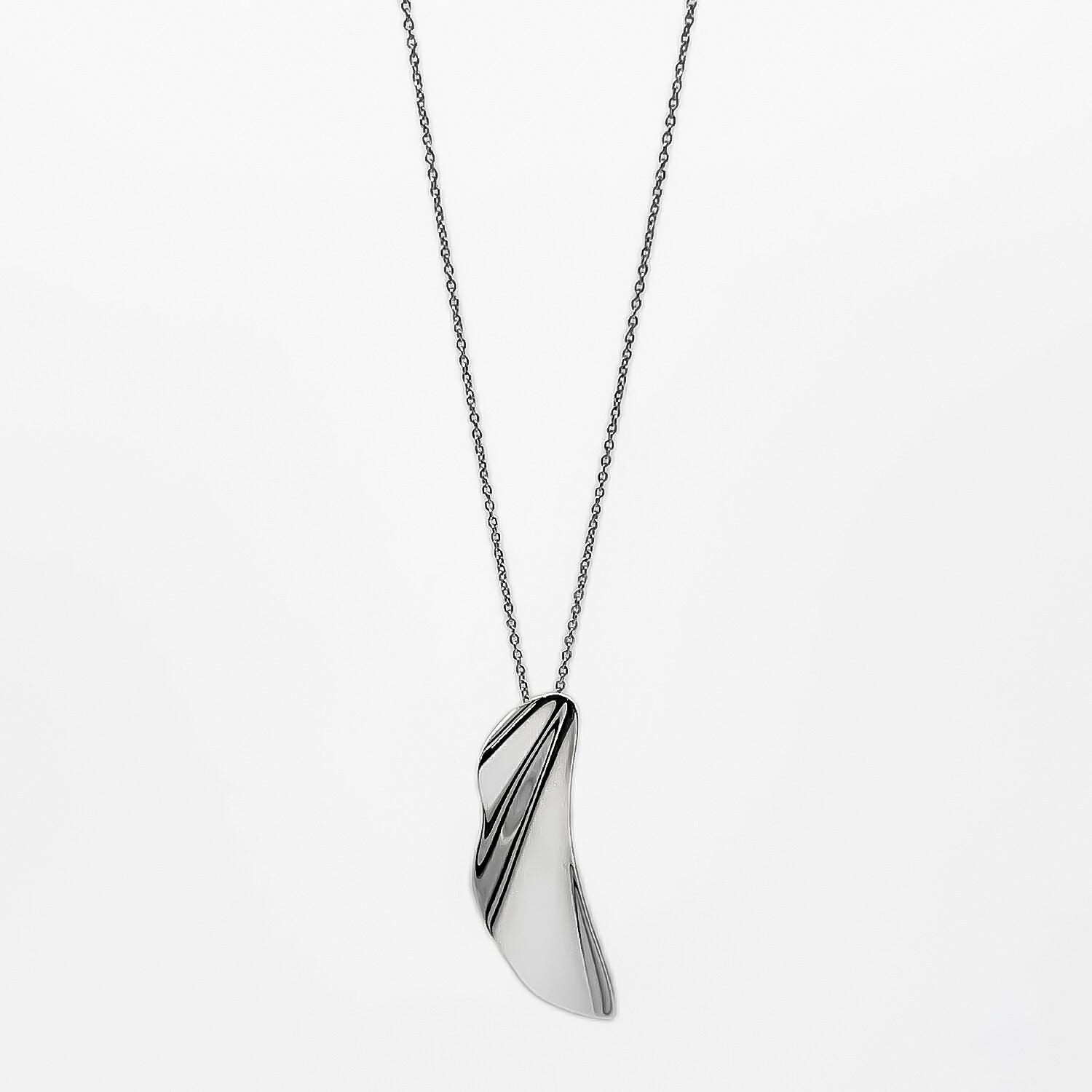 Tiffany&Co. ティファニー ハイタイド ネックレス フェザー さざ波 SV925 新品仕上済