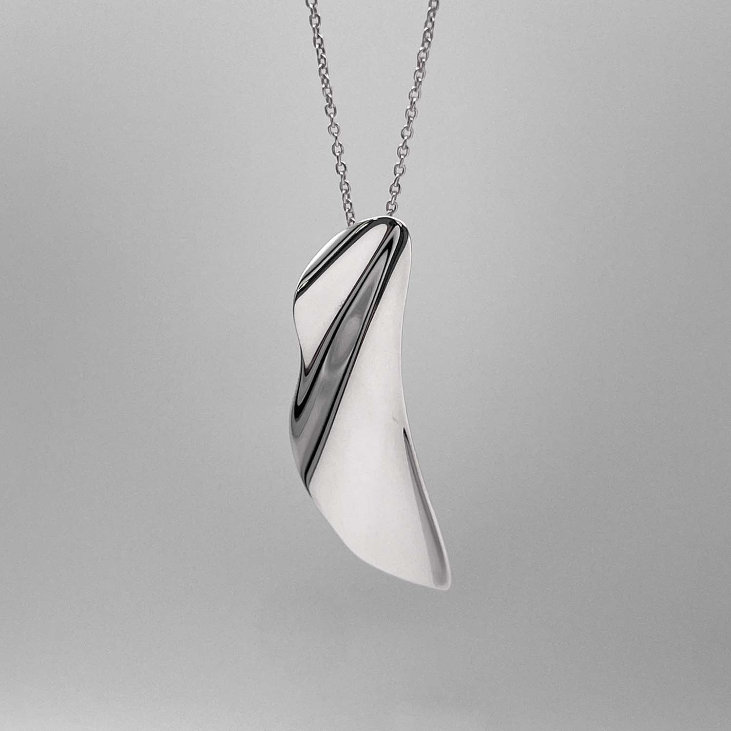 Tiffany&Co. ティファニー ハイタイド ネックレス フェザー さざ波 SV925 新品仕上済