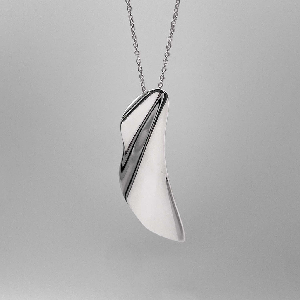 Tiffany&Co. ティファニー ハイタイド ネックレス フェザー さざ波 SV925 新品仕上済