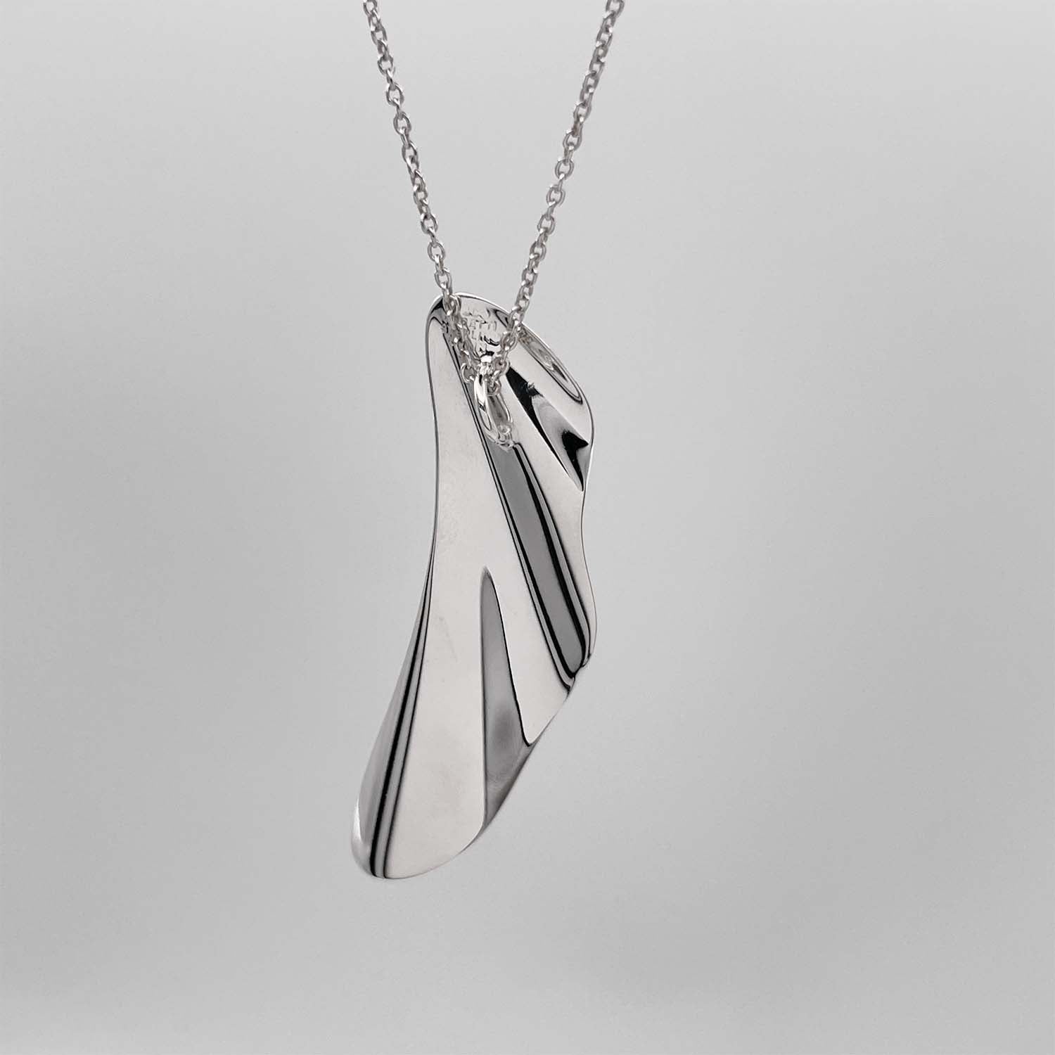 Tiffany&Co. ティファニー ハイタイド ネックレス フェザー さざ波 SV925 新品仕上済