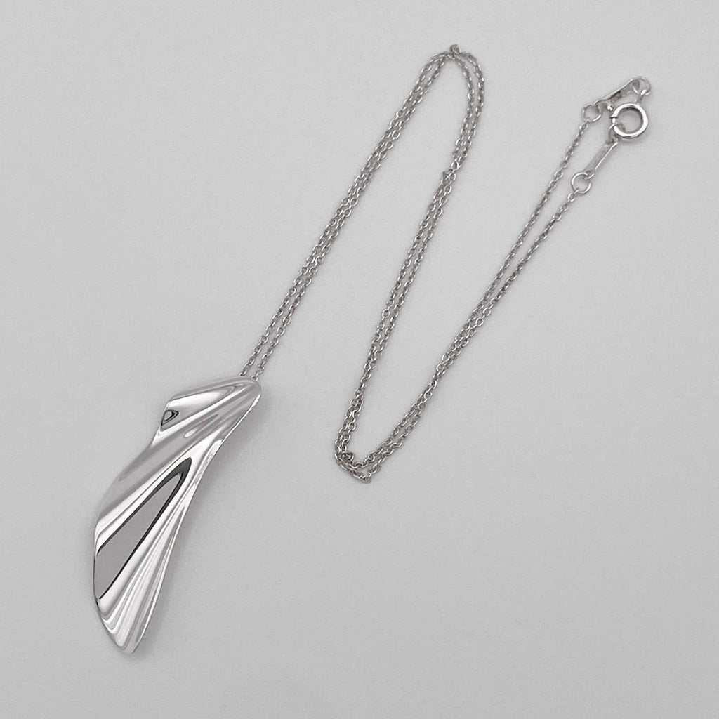 Tiffany&Co. ティファニー ハイタイド ネックレス フェザー さざ波 SV925 新品仕上済