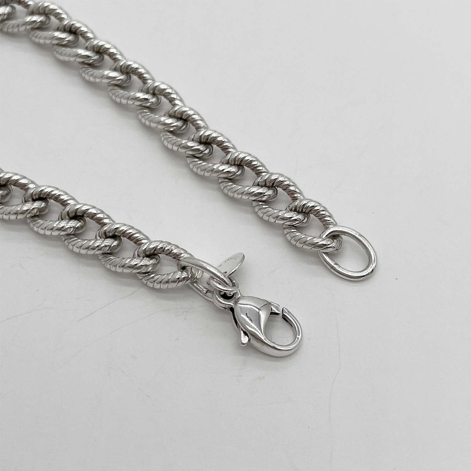 Tiffany&Co. ティファニー 17cm ツイストロープ ブレスレット ヴィンテージ SV925 新品仕上済