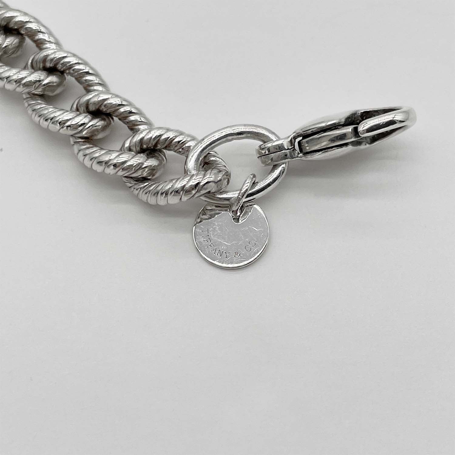 Tiffany&Co. ティファニー 17cm ツイストロープ ブレスレット ヴィンテージ SV925 新品仕上済