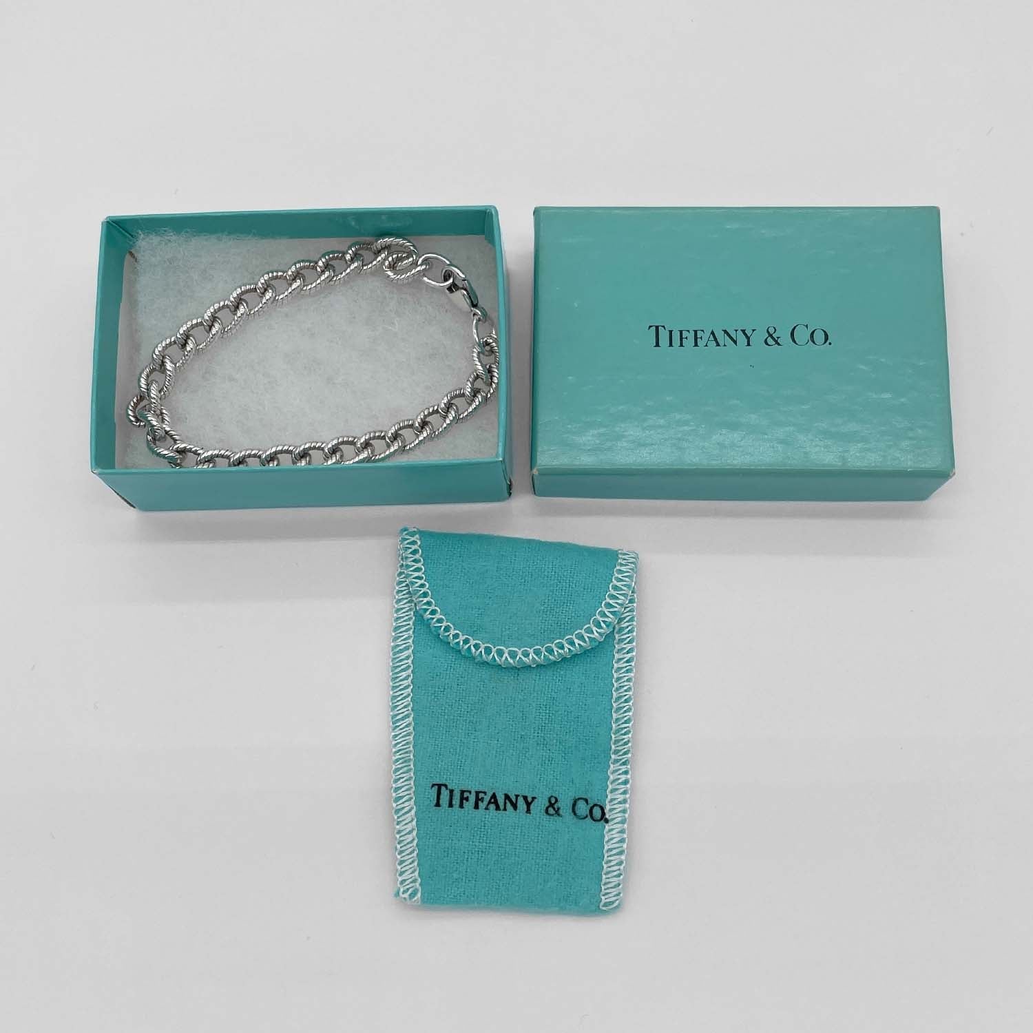 Tiffany&Co. ティファニー 17cm ツイストロープ ブレスレット ヴィンテージ SV925 新品仕上済