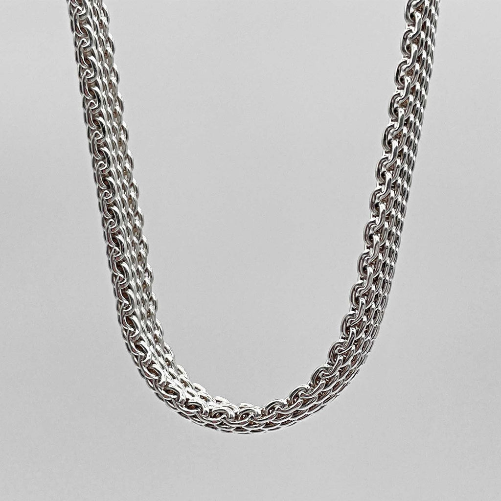 Tiffany&Co. ティファニー 46cm サマセット ネックレス メッシュ SV925 新品仕上済