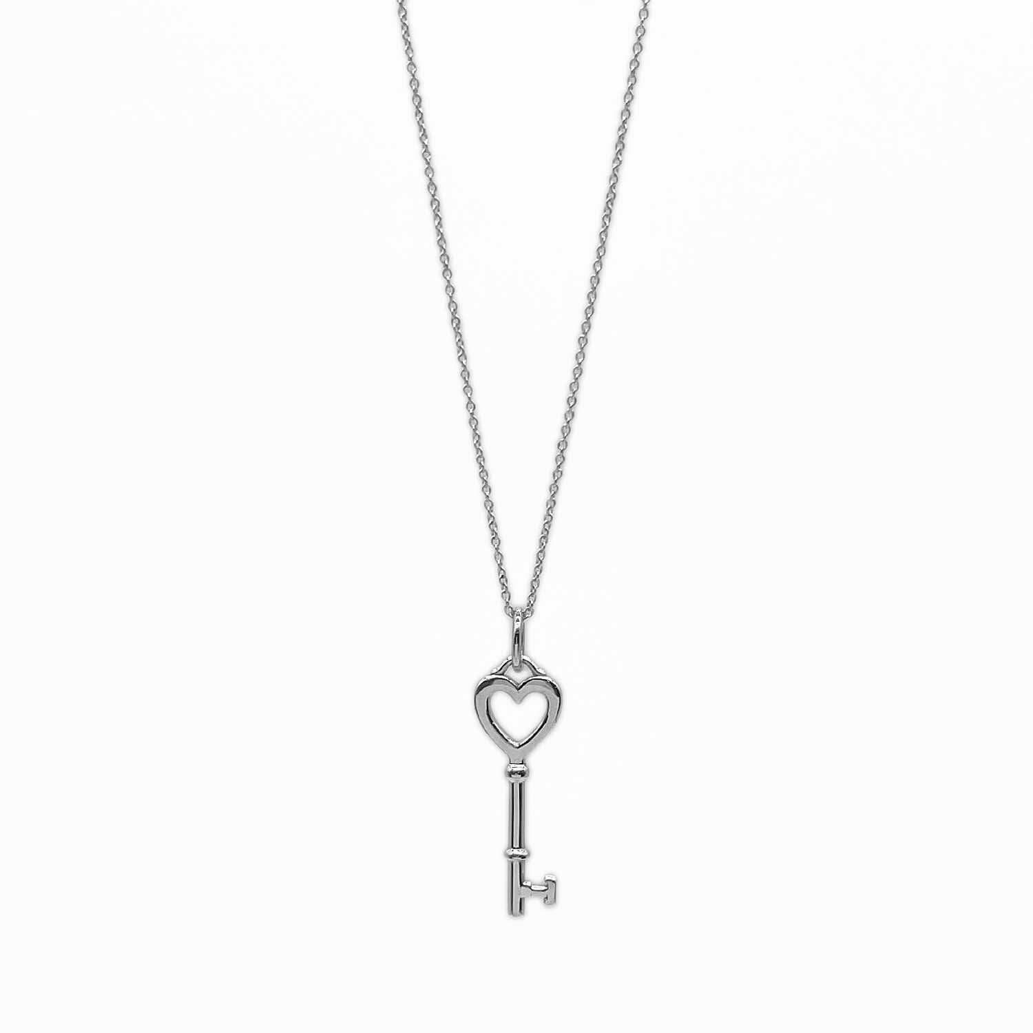 Tiffany&Co. ティファニー ハートキー ネックレス SV925 鍵ペンダント 新品仕上済