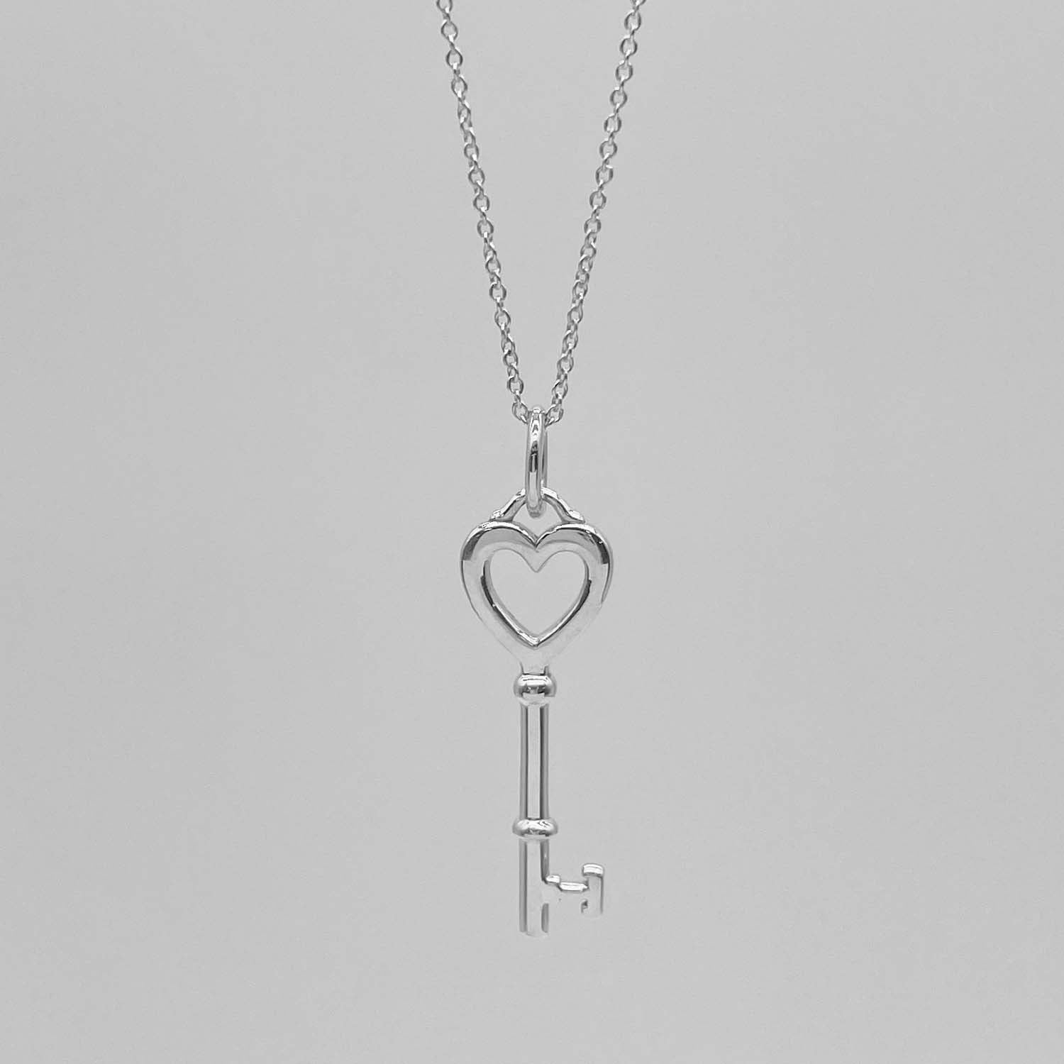 Tiffany&Co. ティファニー ハートキー ネックレス SV925 鍵ペンダント 新品仕上済