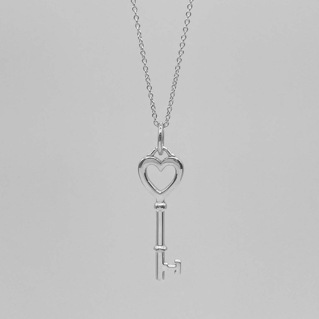 Tiffany&Co. ティファニー ハートキー ネックレス SV925 鍵ペンダント 新品仕上済