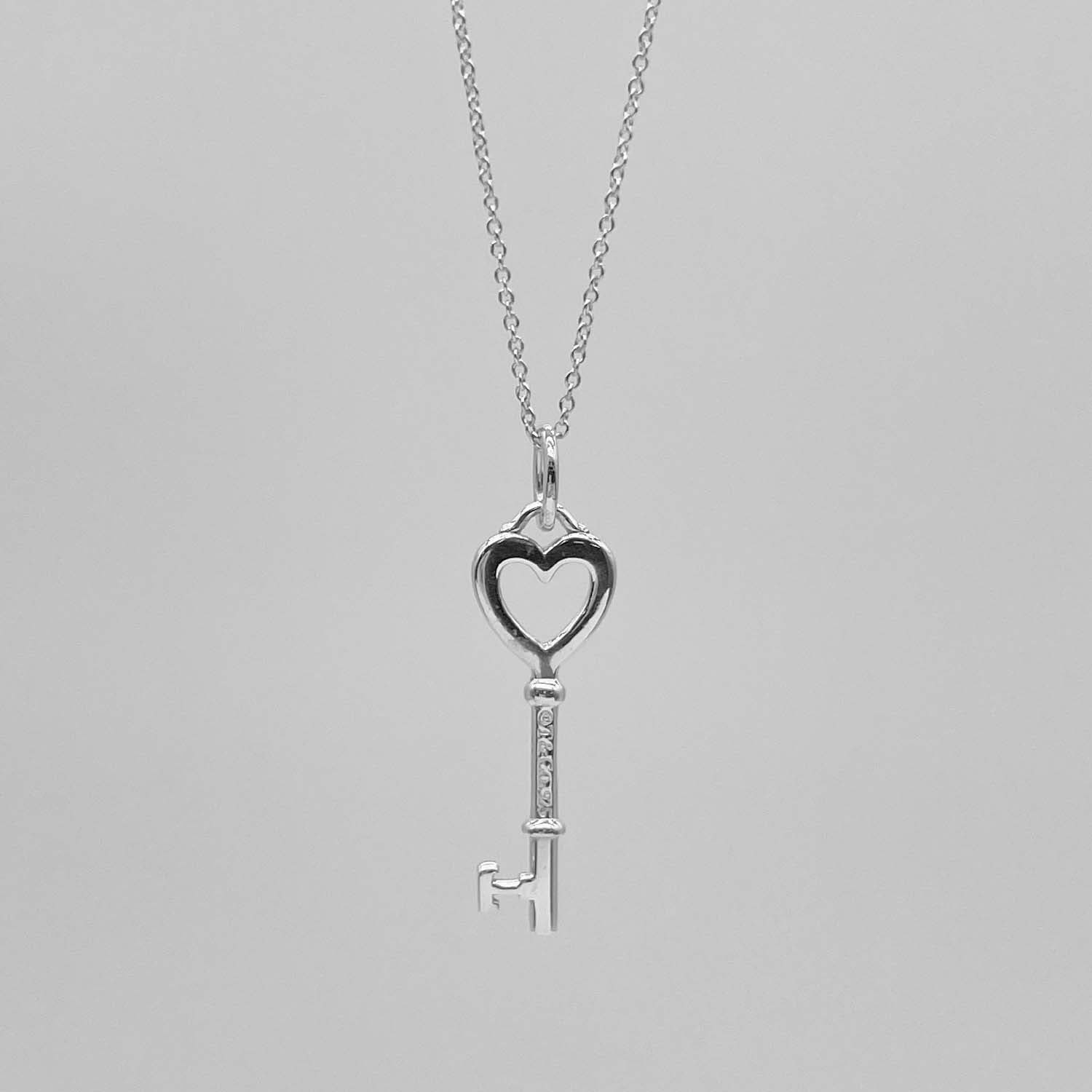 Tiffany&Co. ティファニー ハートキー ネックレス SV925 鍵ペンダント 新品仕上済