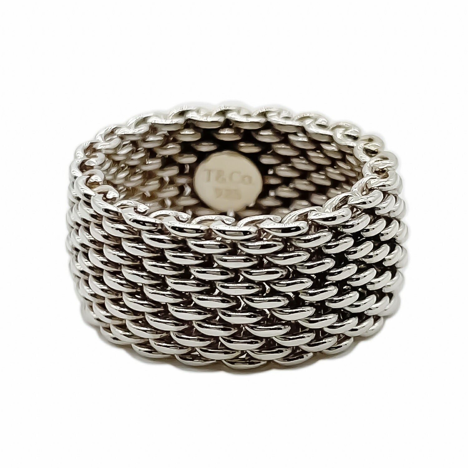 Tiffany&Co. ティファニー  12号 サマセット リング 指輪 メッシュ SV925 新品仕上済