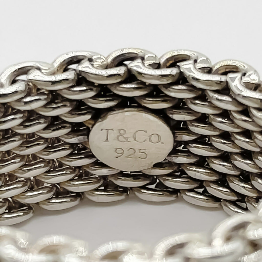 Tiffany&Co. ティファニー  12号 サマセット リング 指輪 メッシュ SV925 新品仕上済