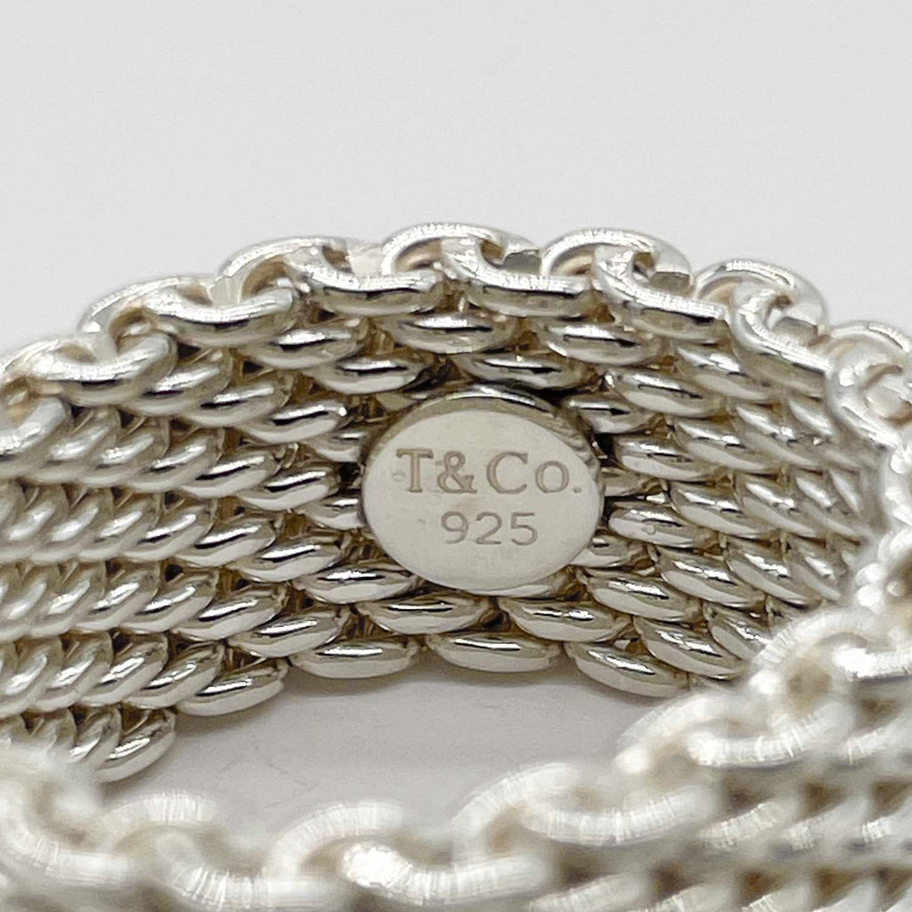 Tiffany&Co. ティファニー 9号 サマセット リング 指輪 メッシュ SV925 新品仕上済