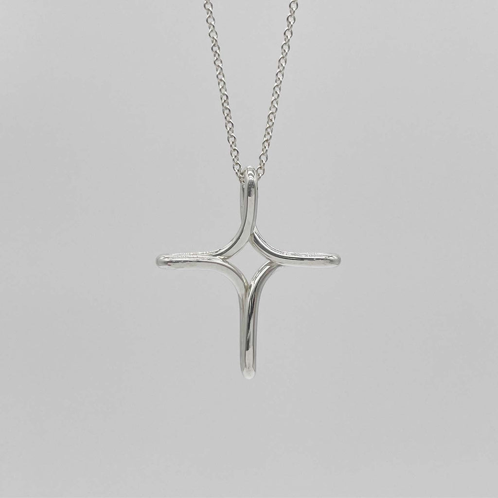 Tiffany&Co. ティファニー インフィニティクロス ネックレス エルサペレッティ SV925 新品仕上済