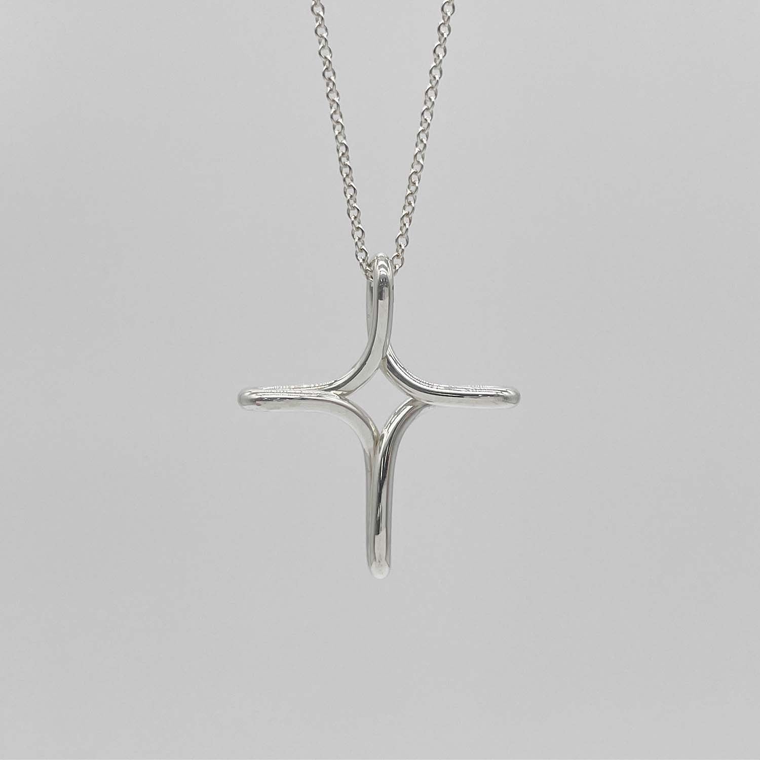 Tiffany&Co. ティファニー インフィニティクロス ネックレス エルサペレッティ SV925 新品仕上済