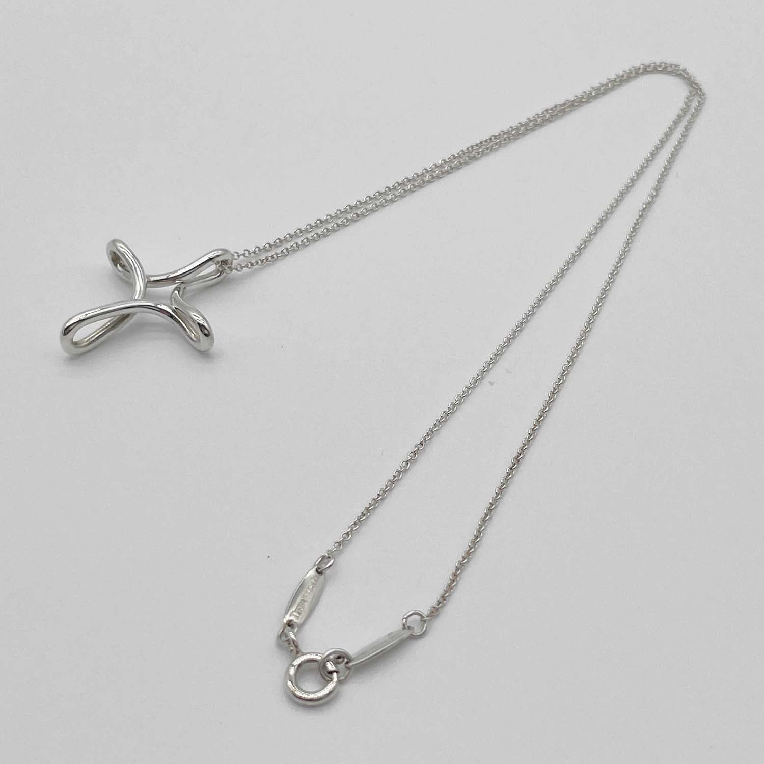 Tiffany&Co. ティファニー インフィニティクロス ネックレス エルサペレッティ SV925 新品仕上済