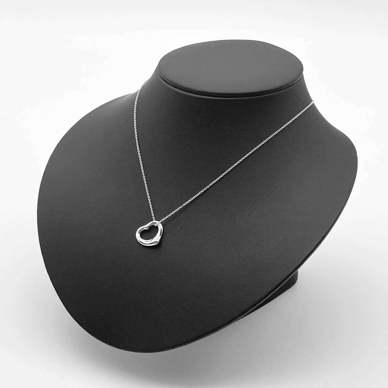 Tiffany&Co. ティファニー ネックレス オープンハート 16mm エルサペレッティ SV925 新品仕上済