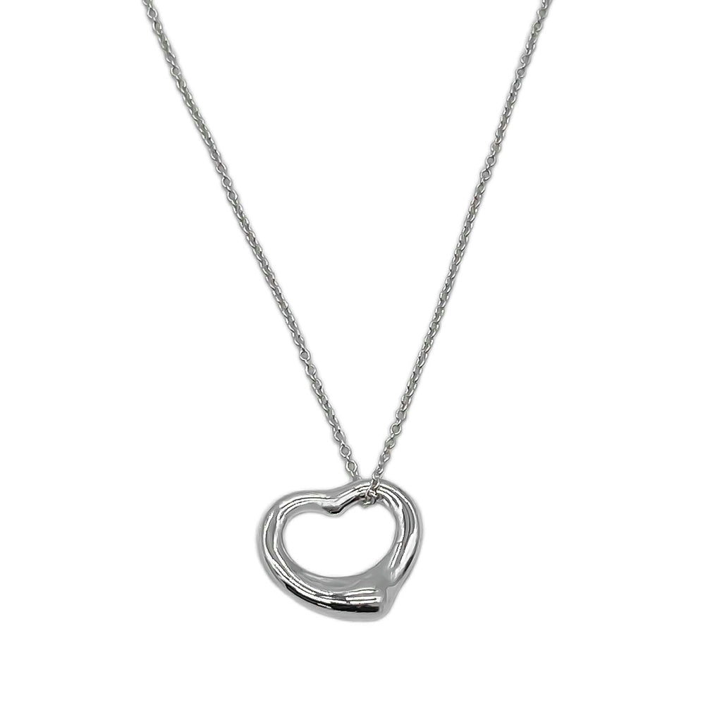 Tiffany&Co. ティファニー ネックレス オープンハート 16mm エルサペレッティ SV925 新品仕上済