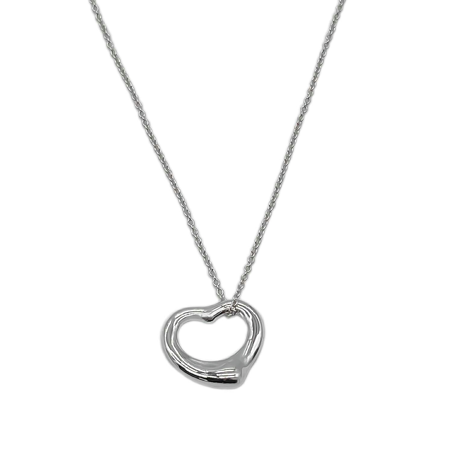 Tiffany&Co. ティファニー ネックレス オープンハート 16mm エルサペレッティ SV925 新品仕上済